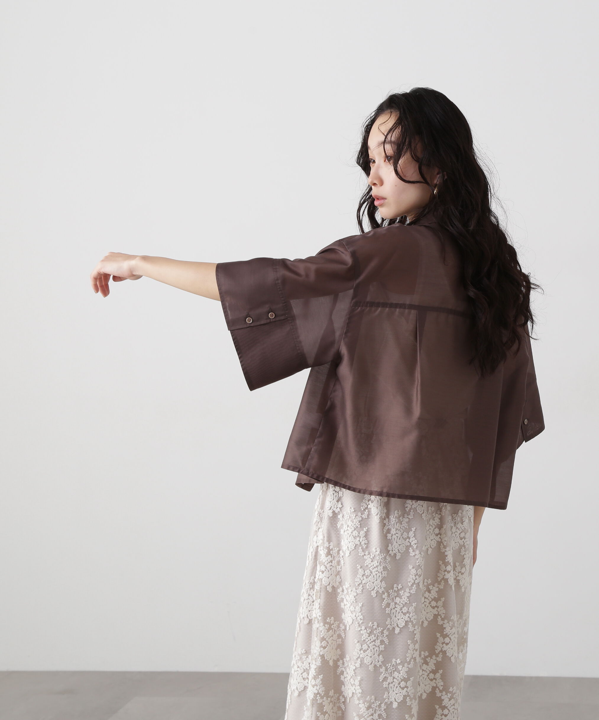  「シアークロップドシャツ」|シャツ・ブラウス|