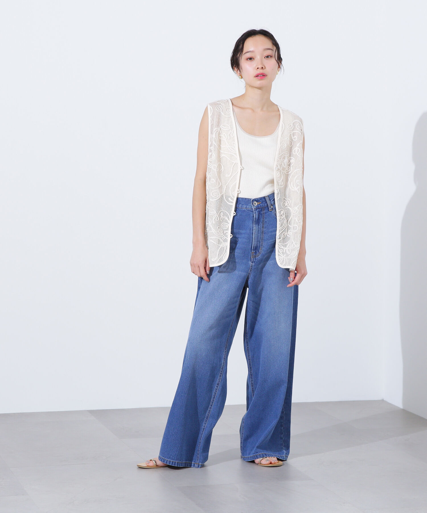  「ライトオンスワイドデニムパンツ」|その他|