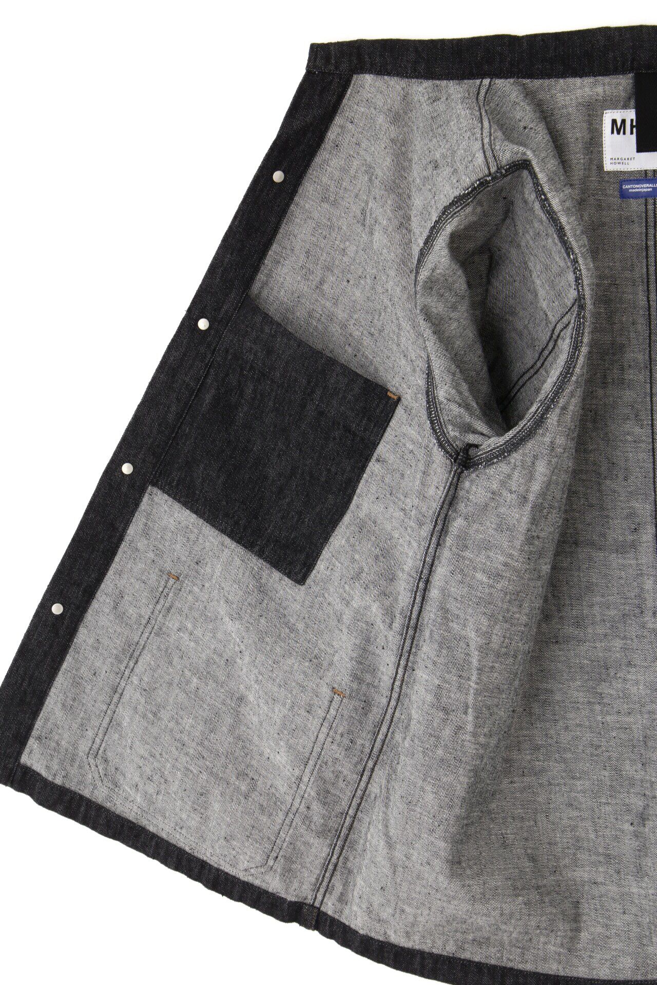 MHL.「CANTON LIGHT DENIM BLACK」|ブルゾン・スタジャン|