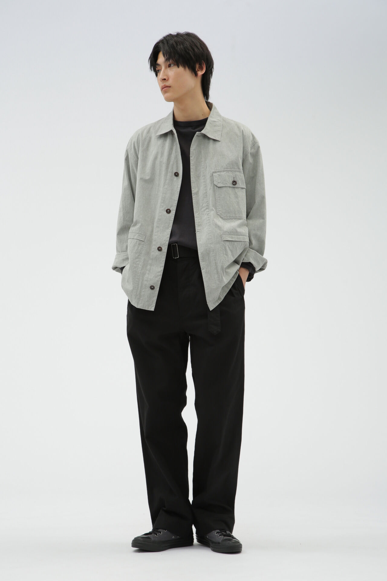 MHL.「OVERDYE MELANGE COTTON LINEN」|ブルゾン・スタジャン|