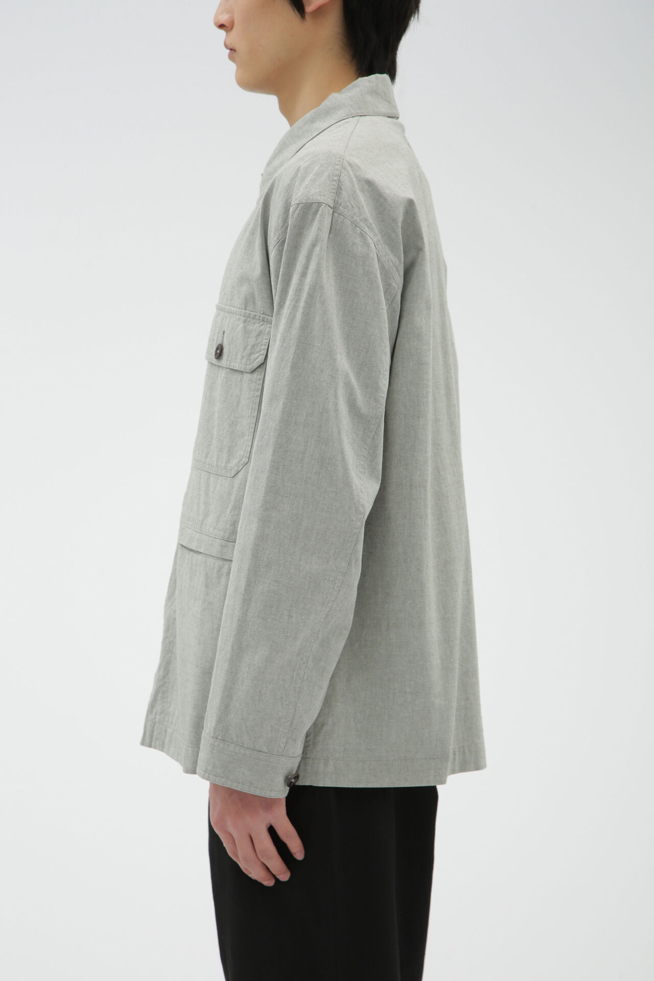 MHL.「OVERDYE MELANGE COTTON LINEN」|ブルゾン・スタジャン|