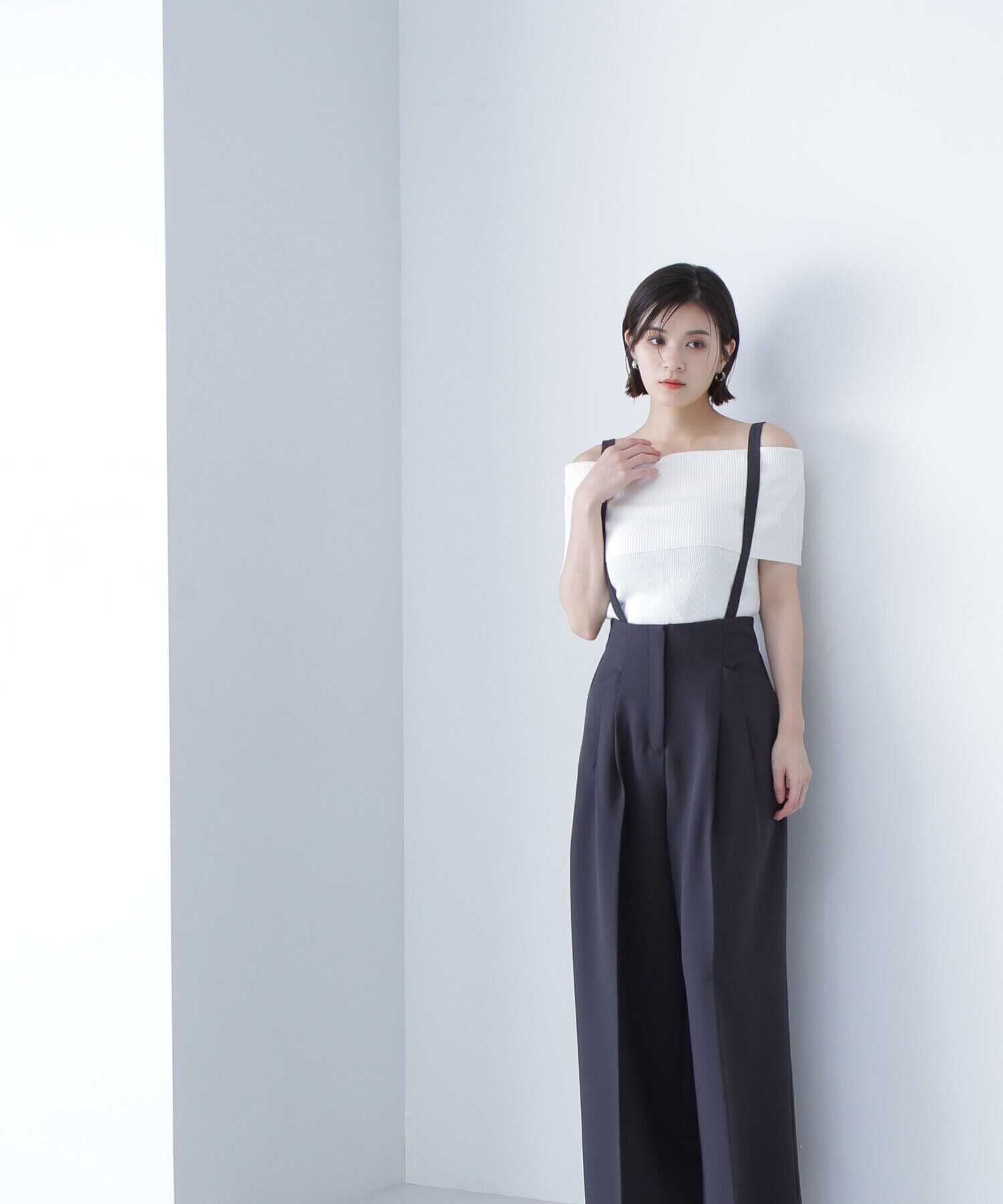  「ストラップ付タックパンツ」|その他|