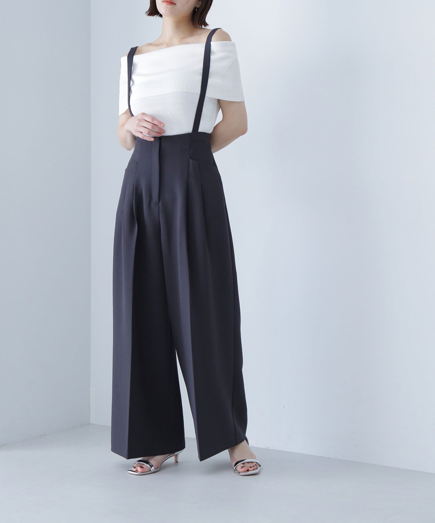  「ストラップ付タックパンツ」|その他|