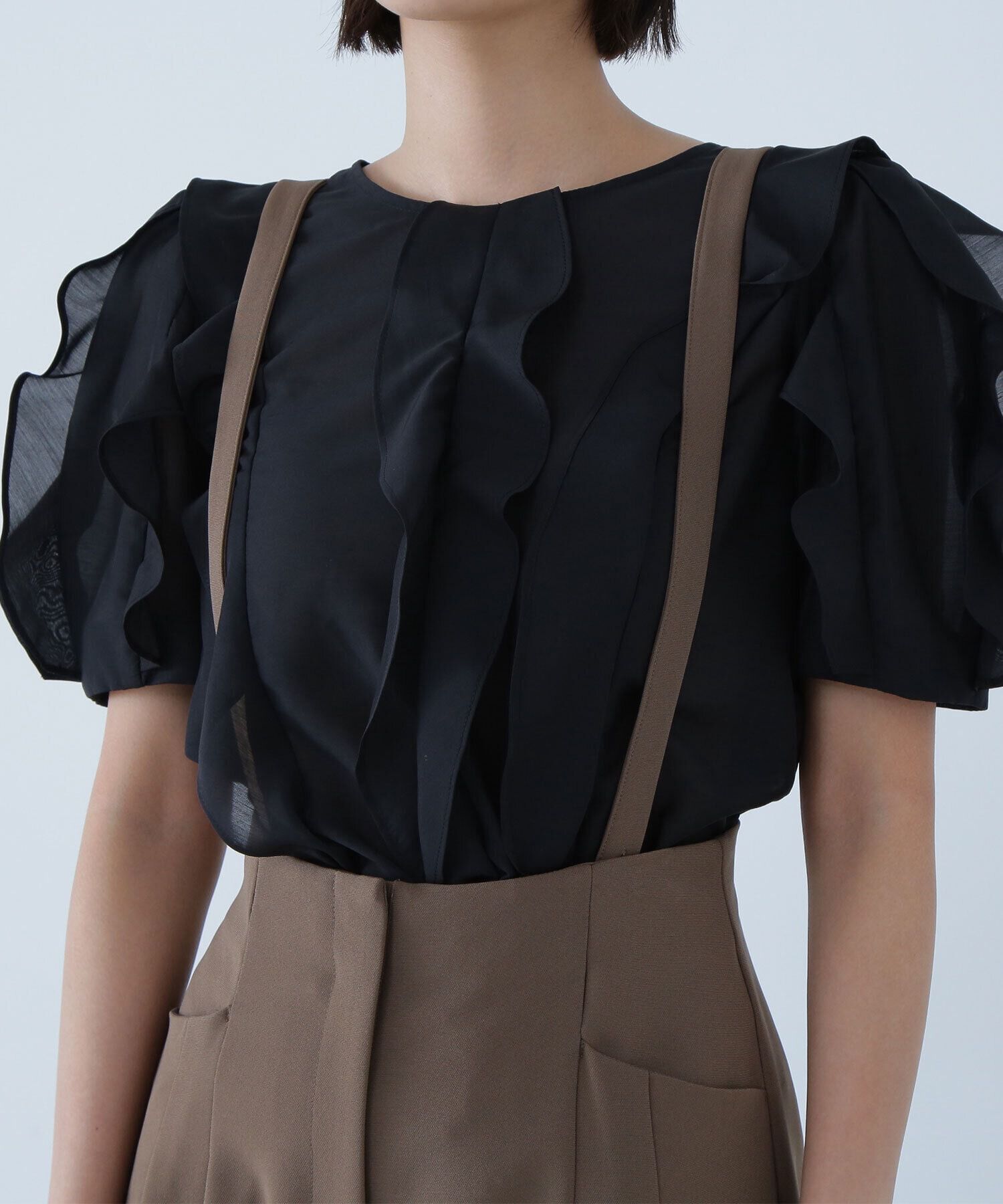  「ストラップ付タックパンツ」|その他|