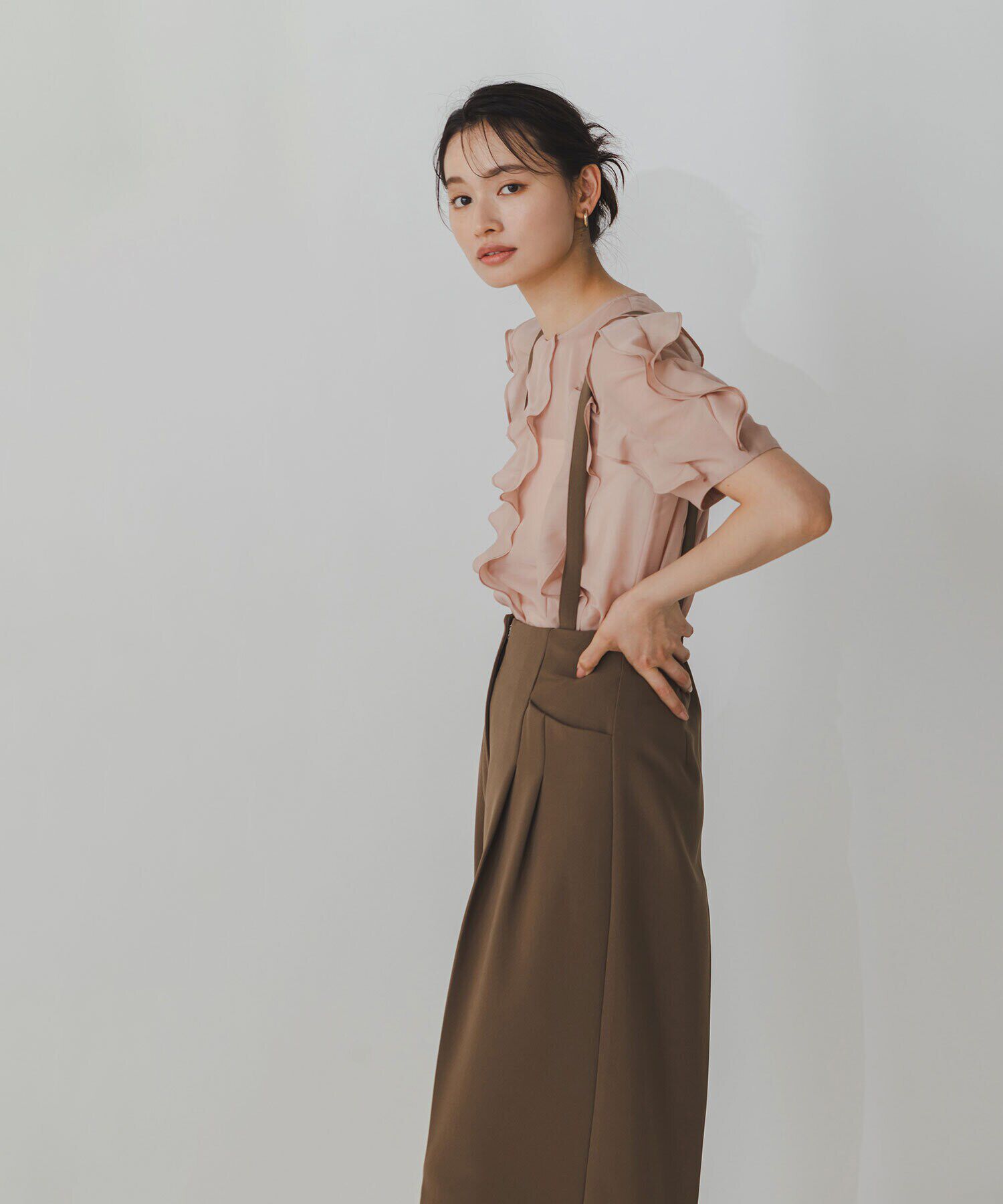  「ストラップ付タックパンツ」|その他|