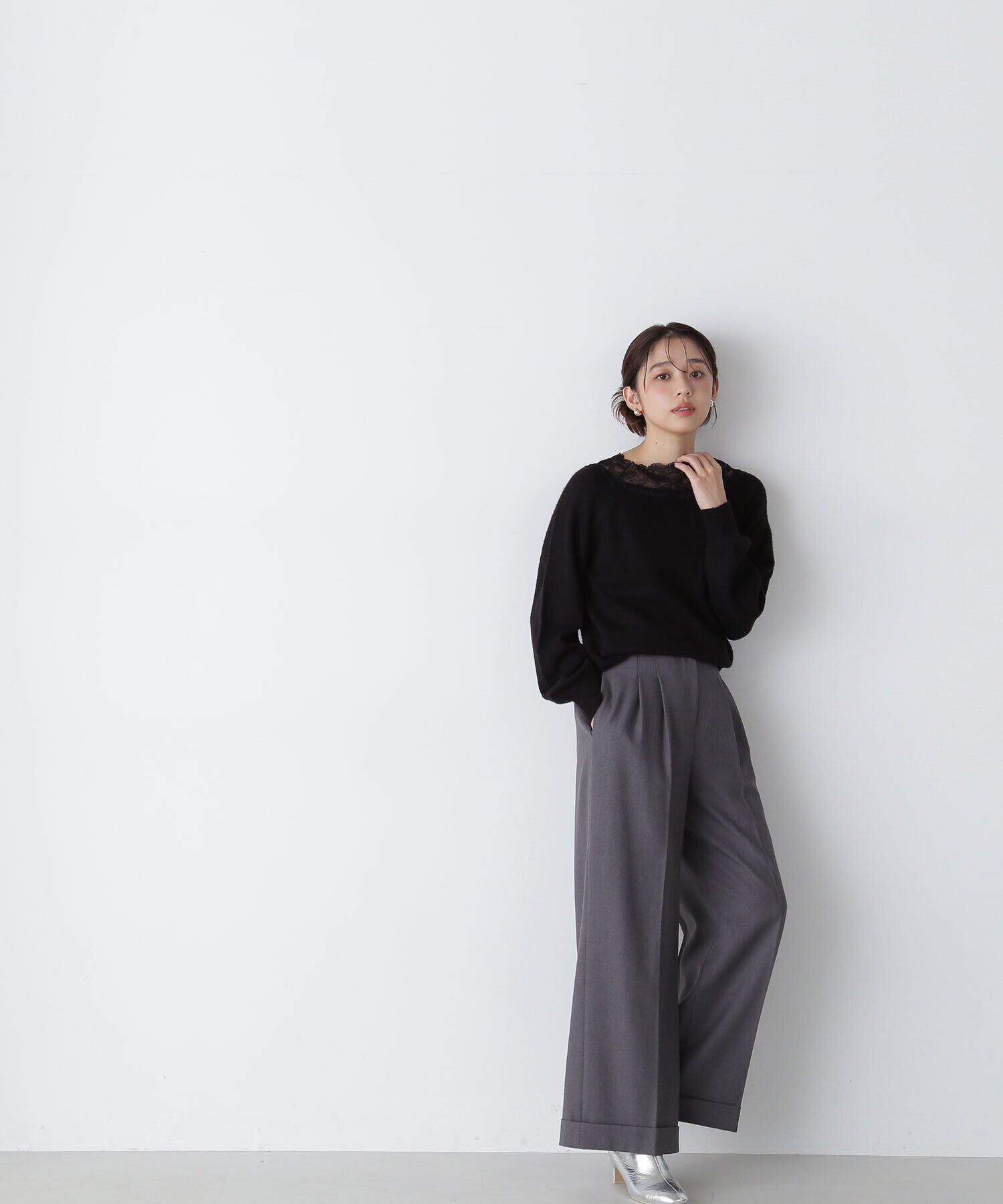  「レーストリミングニット　24AW」|ニット・セーター|