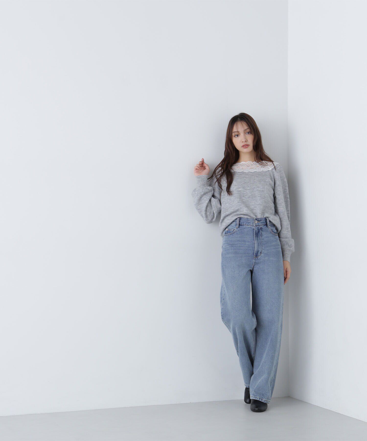  「レーストリミングニット　24AW」|ニット・セーター|