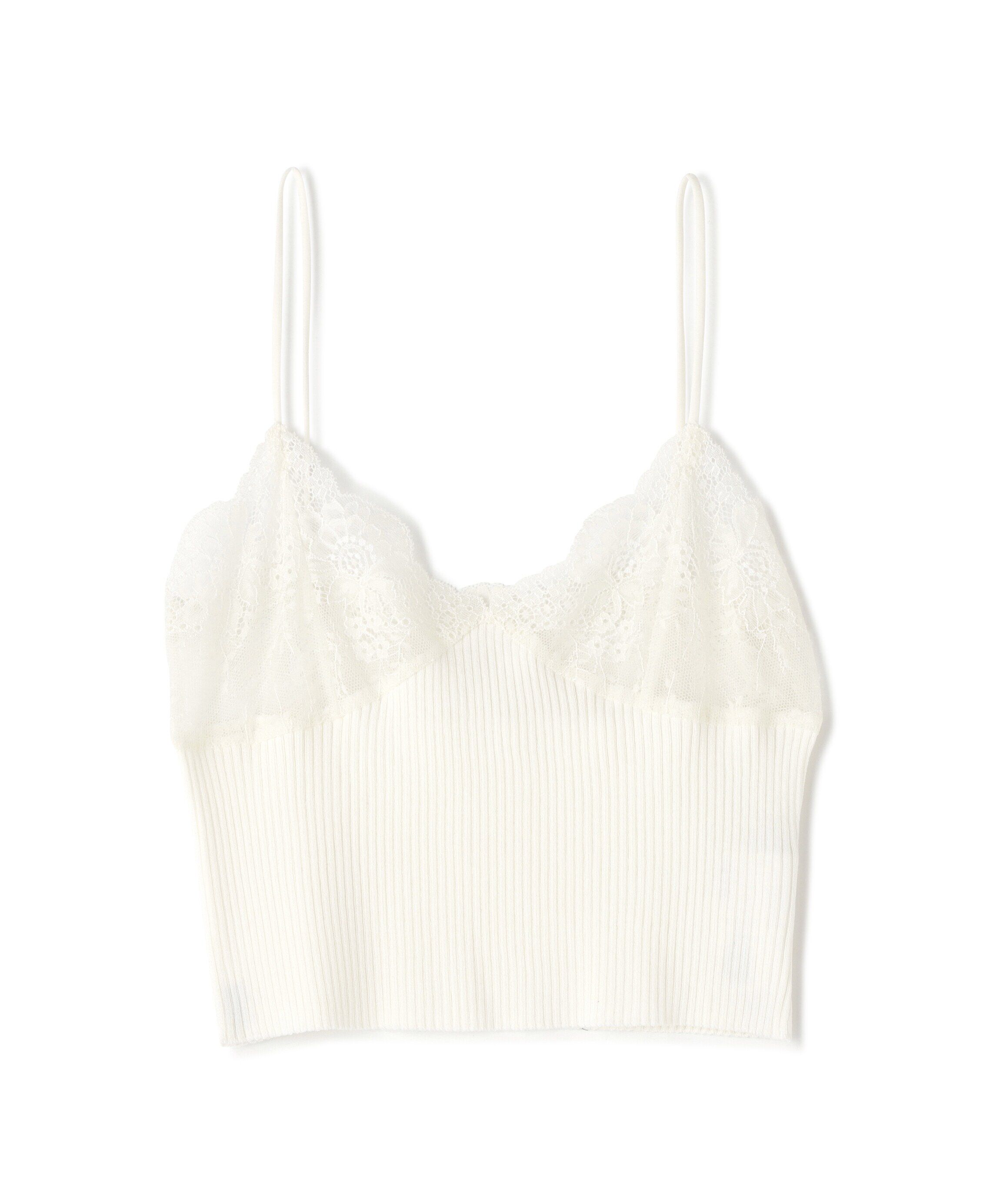  「コンパクトレースニットキャミソール」|ニット・セーター|