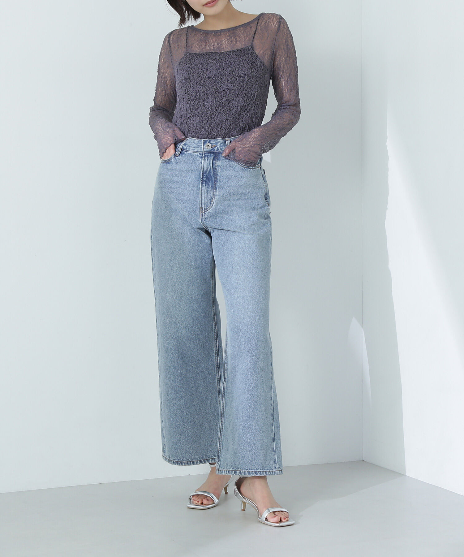  「ワイドストレートデニムパンツ」|その他|