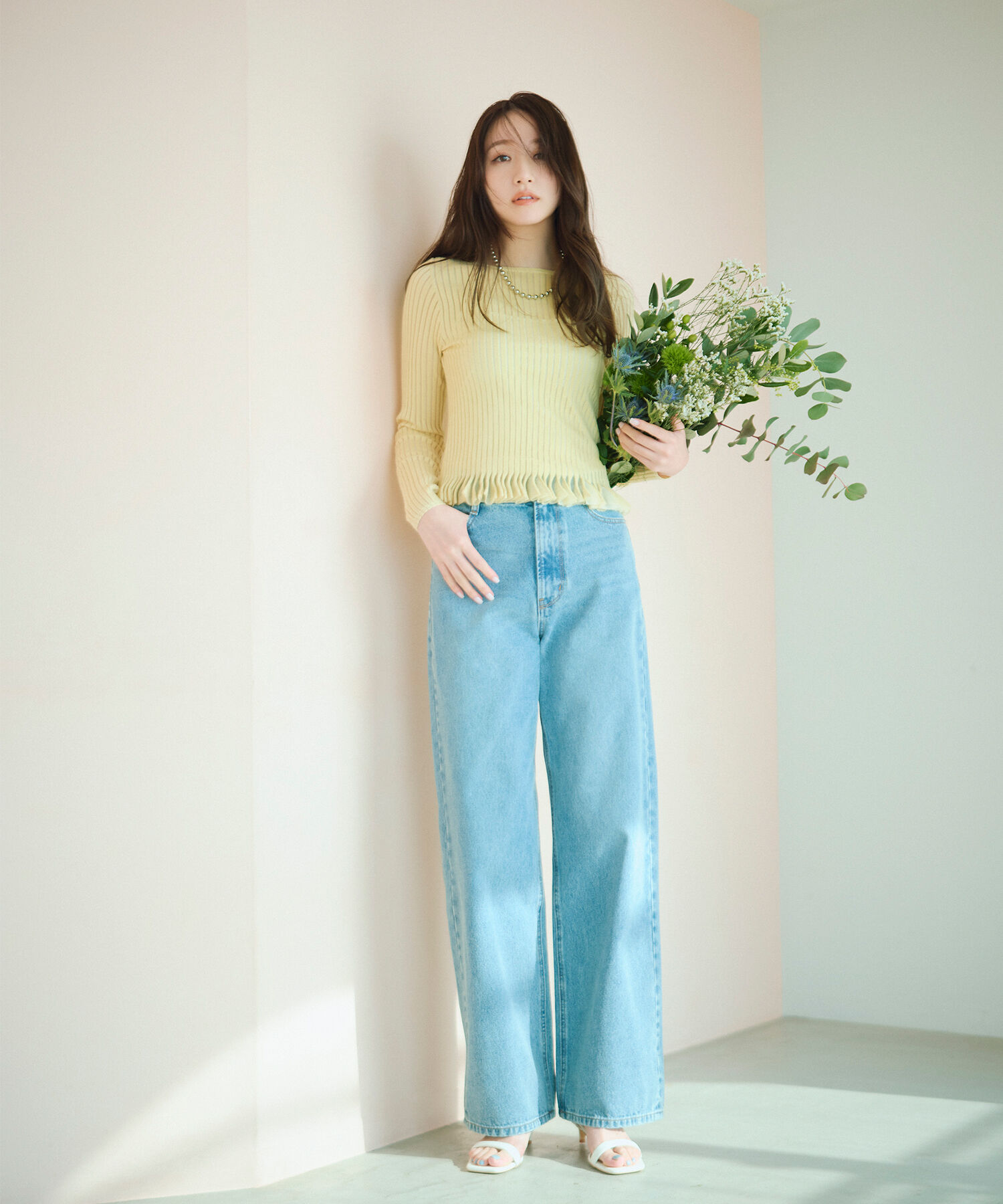  「ワイドストレートデニムパンツ」|その他|