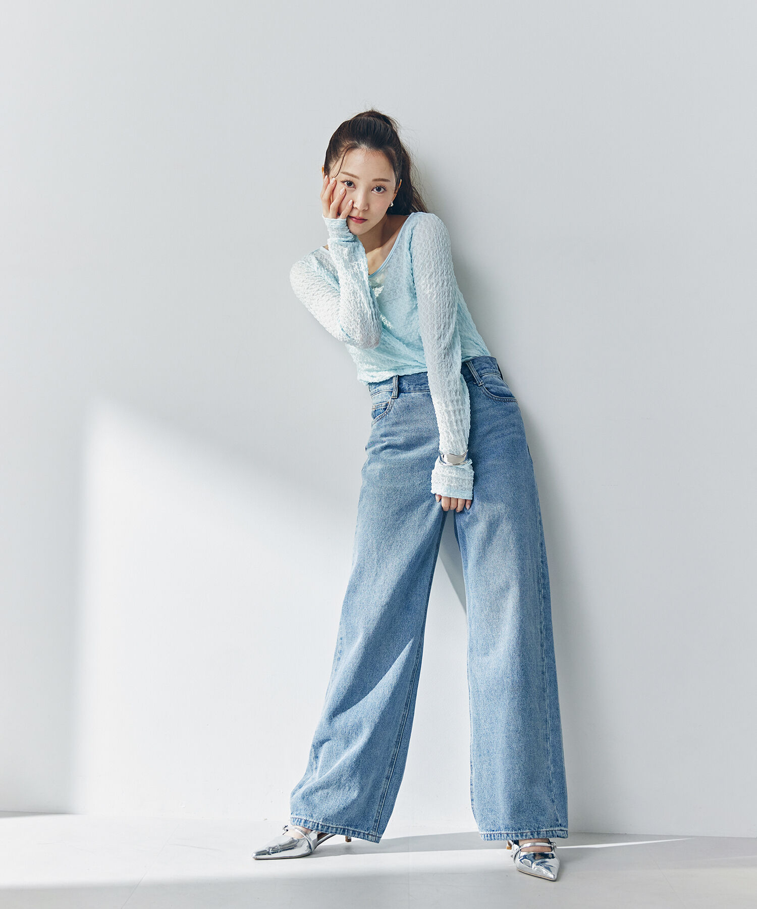  「ワイドストレートデニムパンツ」|その他|