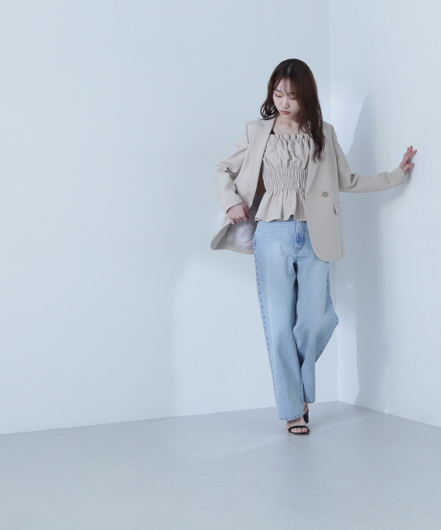  「ワイドストレートデニムパンツ」|その他|