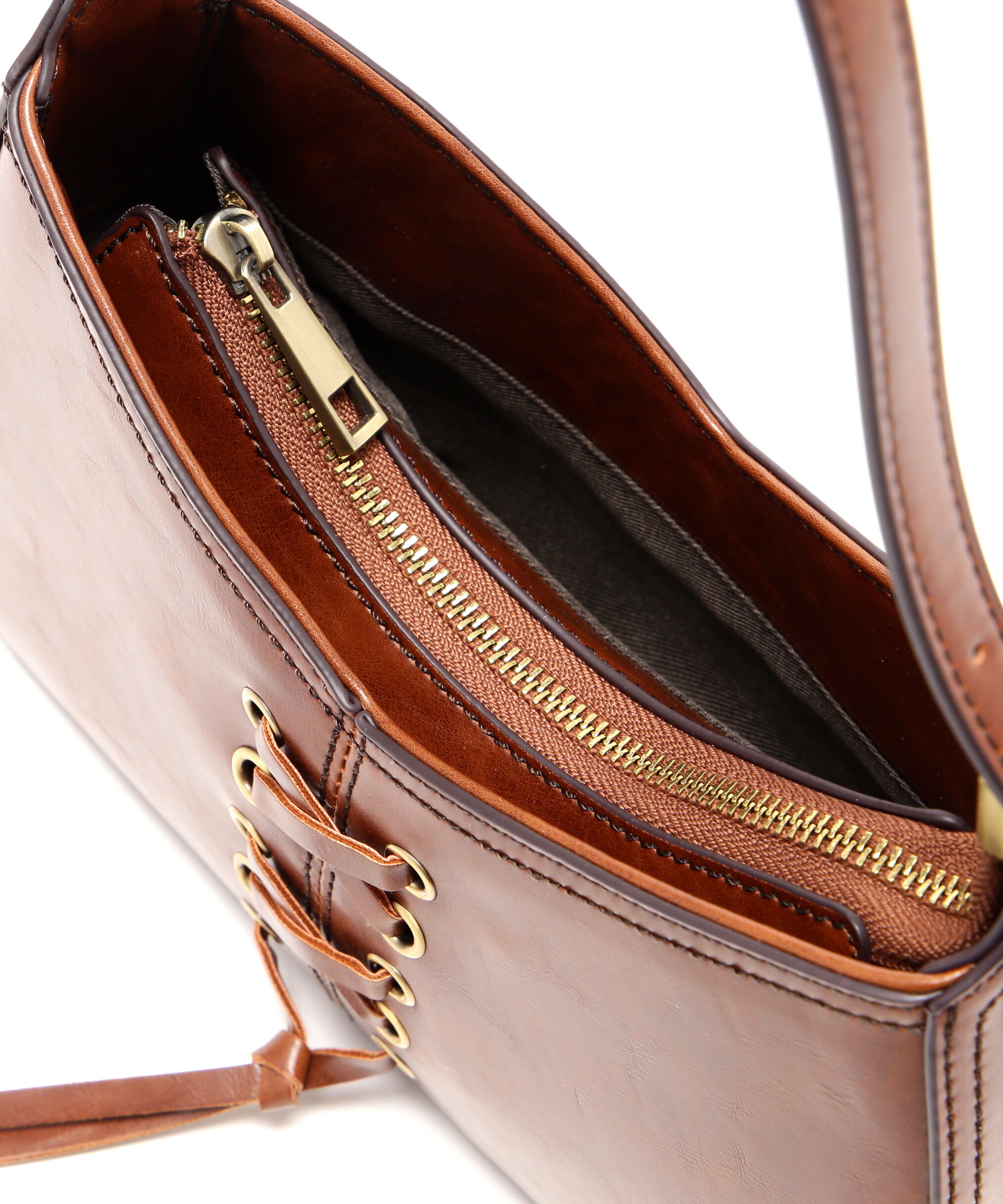  「レースアップセミショルダーバッグ」|ショルダー・メッセンジャー|