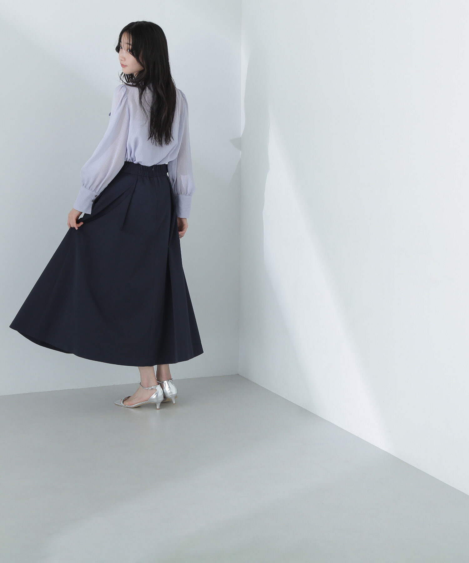  「サイドバックルフレアスカート」|スカート|