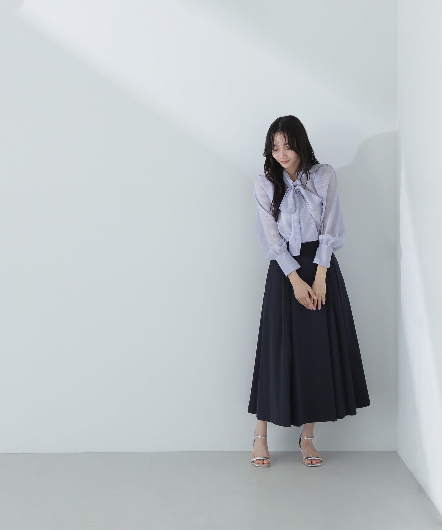  「サイドバックルフレアスカート」|スカート|