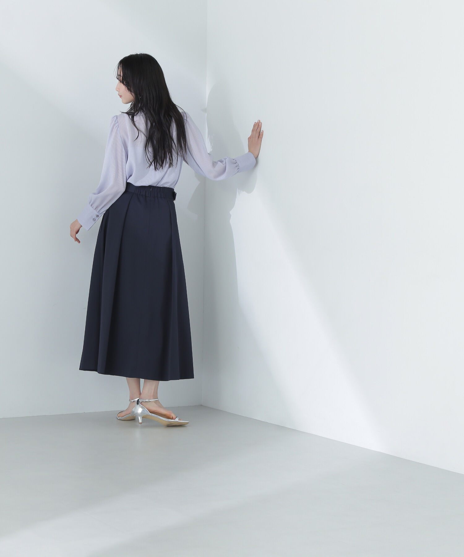  「サイドバックルフレアスカート」|スカート|