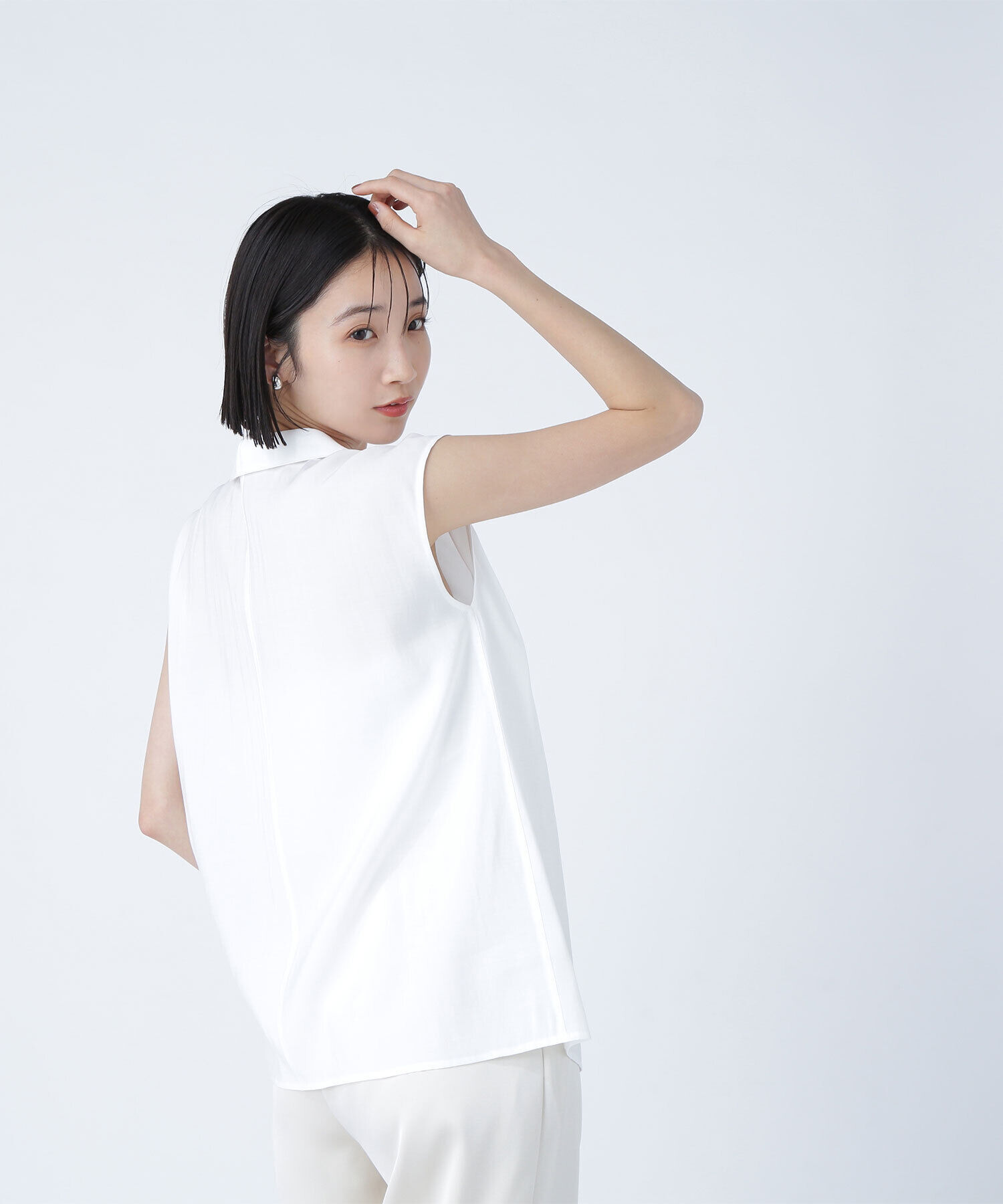  「ナローリボンスキッパーブラウス」|シャツ・ブラウス|