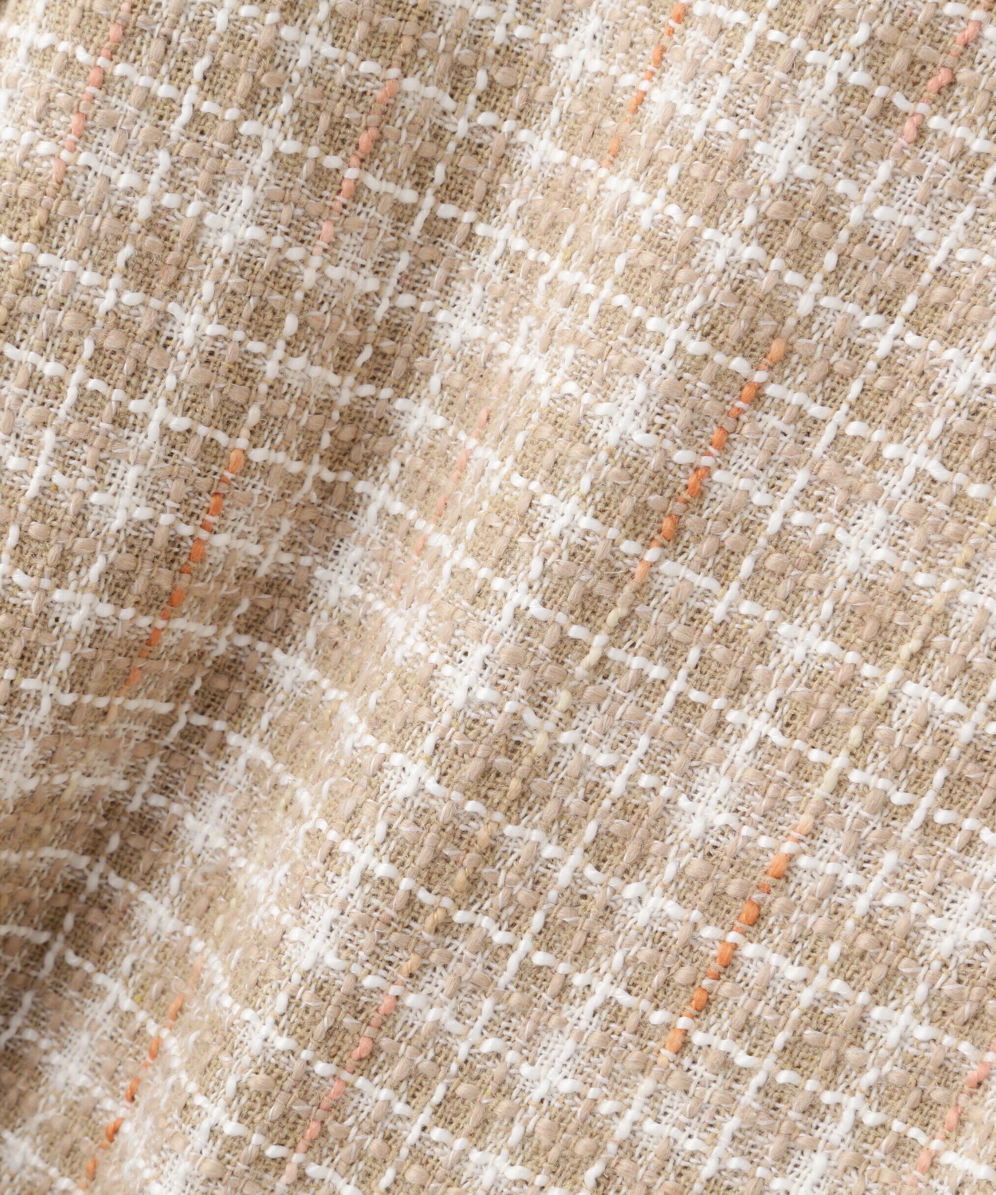  「ツイードミドル丈シャツジャケット」|ブルゾン・スタジャン|