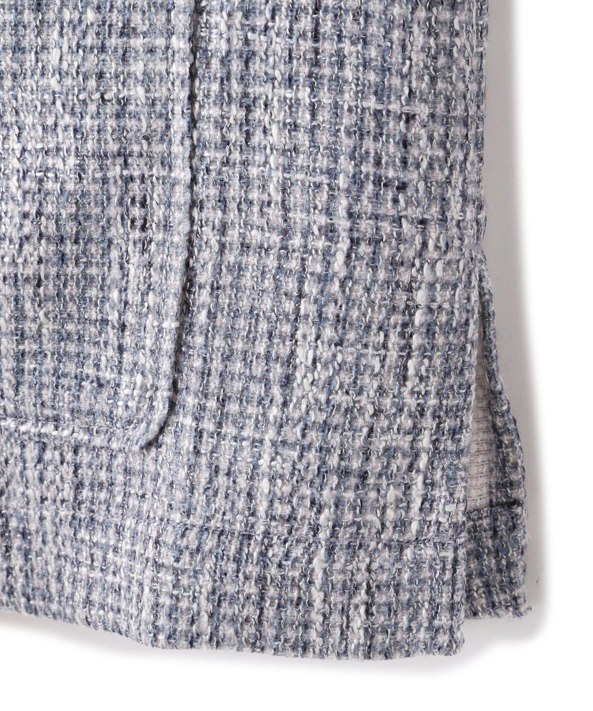  「ツイードミドル丈シャツジャケット」|ブルゾン・スタジャン|