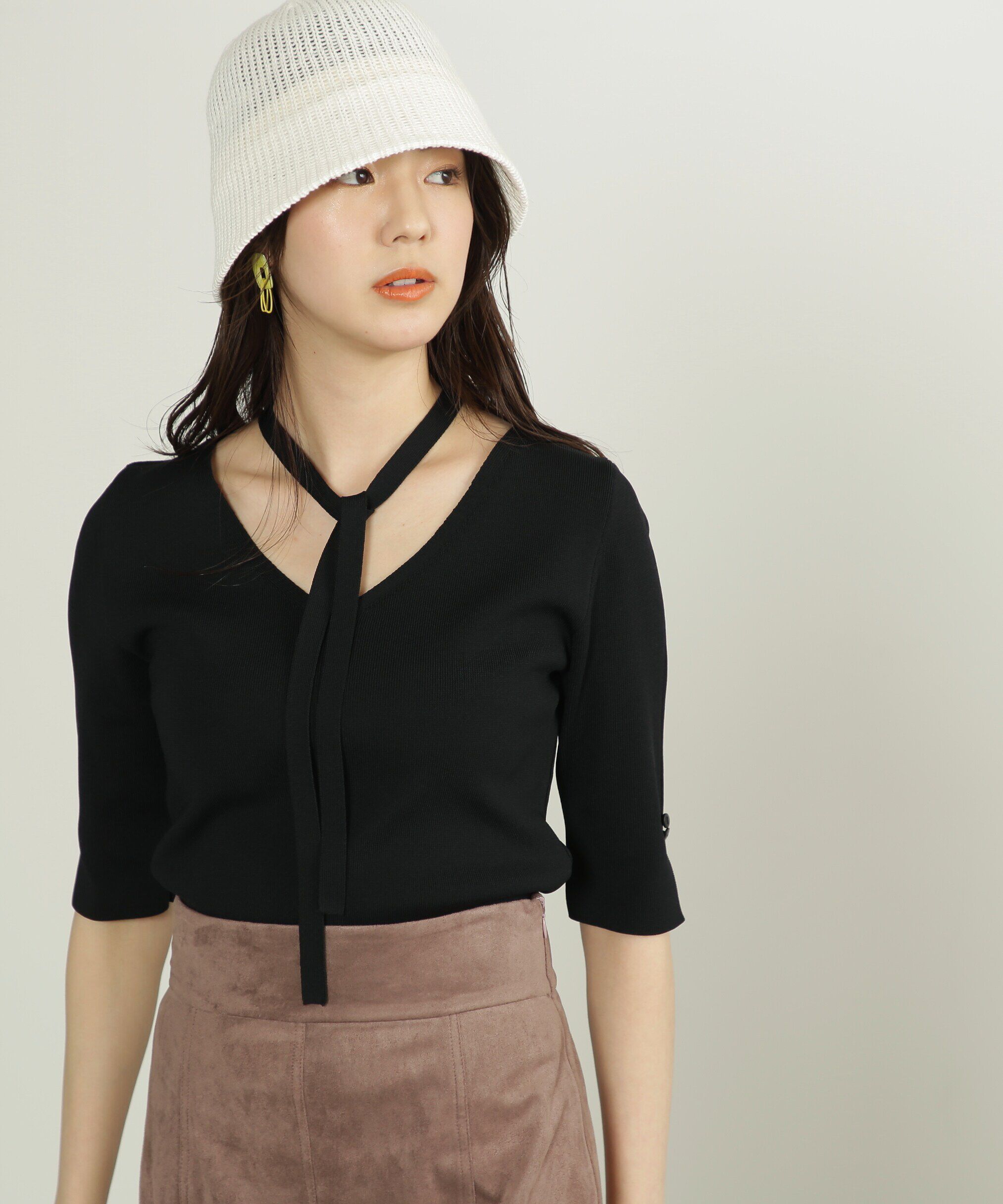  「ボウタイニット」|ニット・セーター|