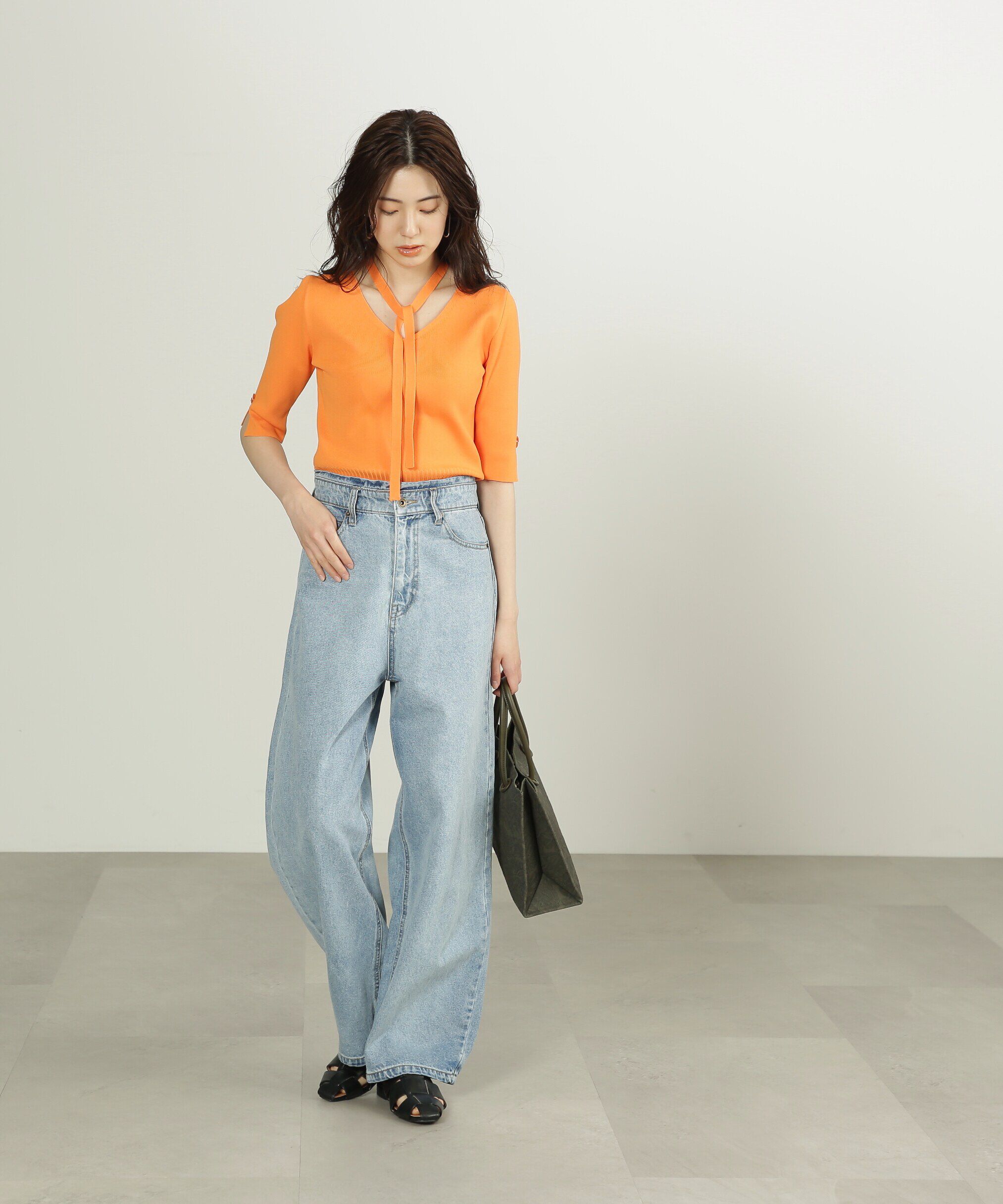  「ボウタイニット」|ニット・セーター|