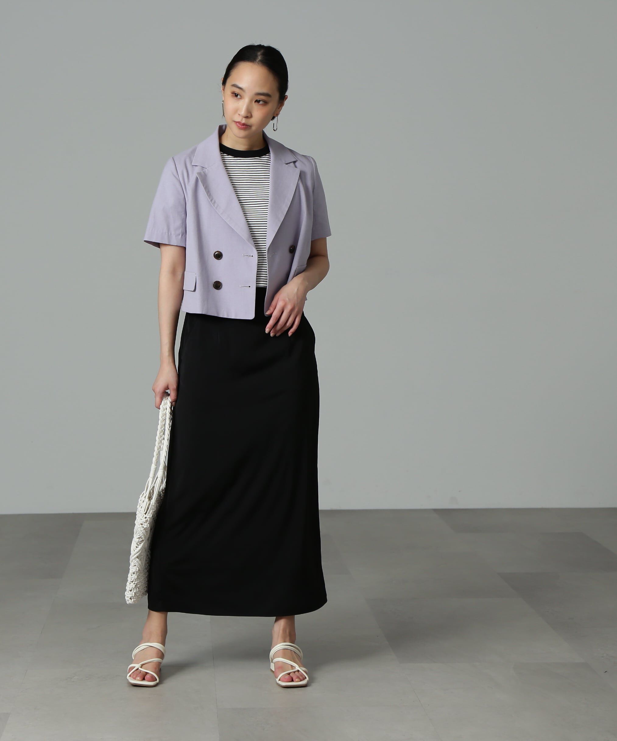  「ハイウエストナロースカート」|スカート|