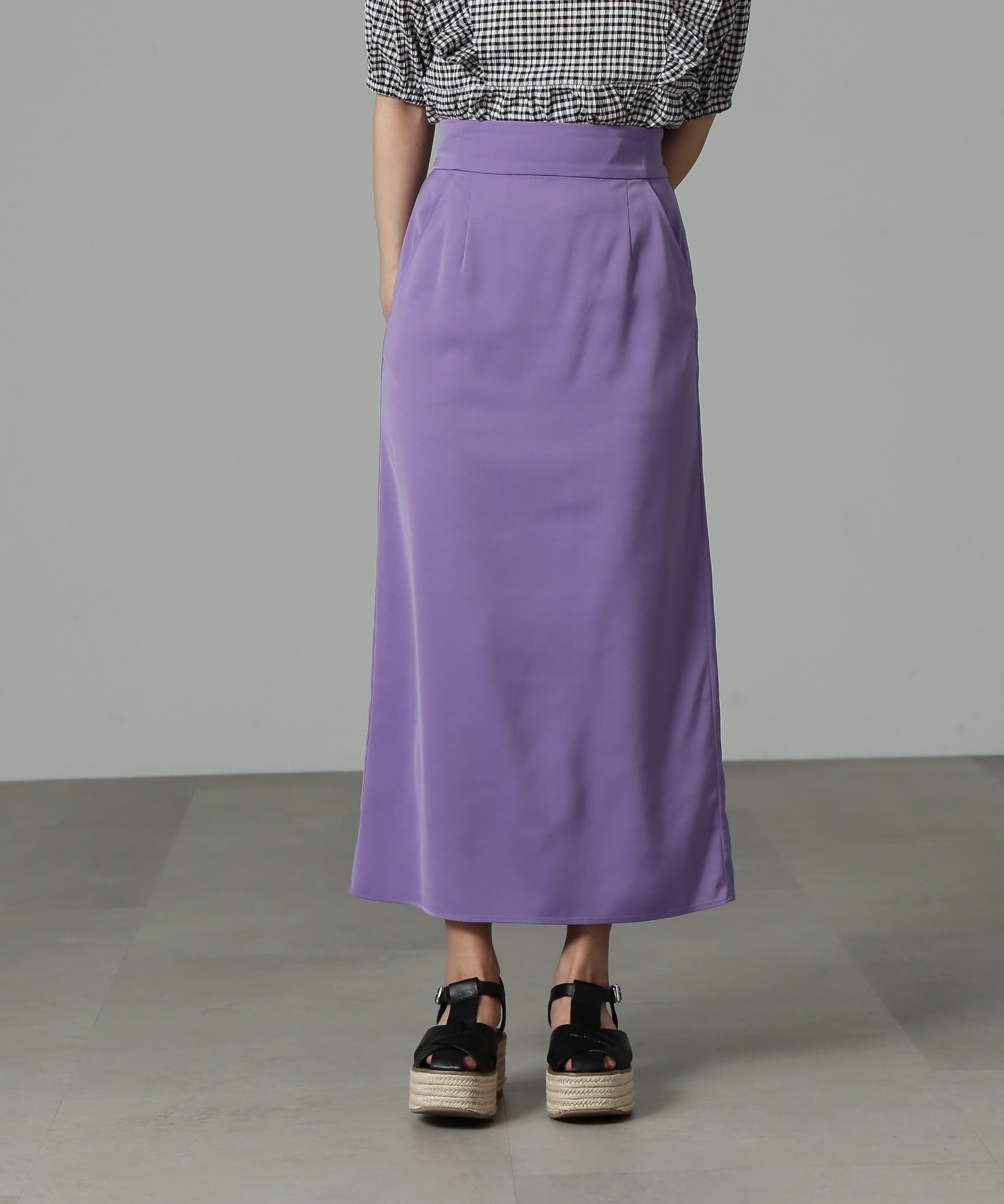  「ハイウエストナロースカート」|スカート|