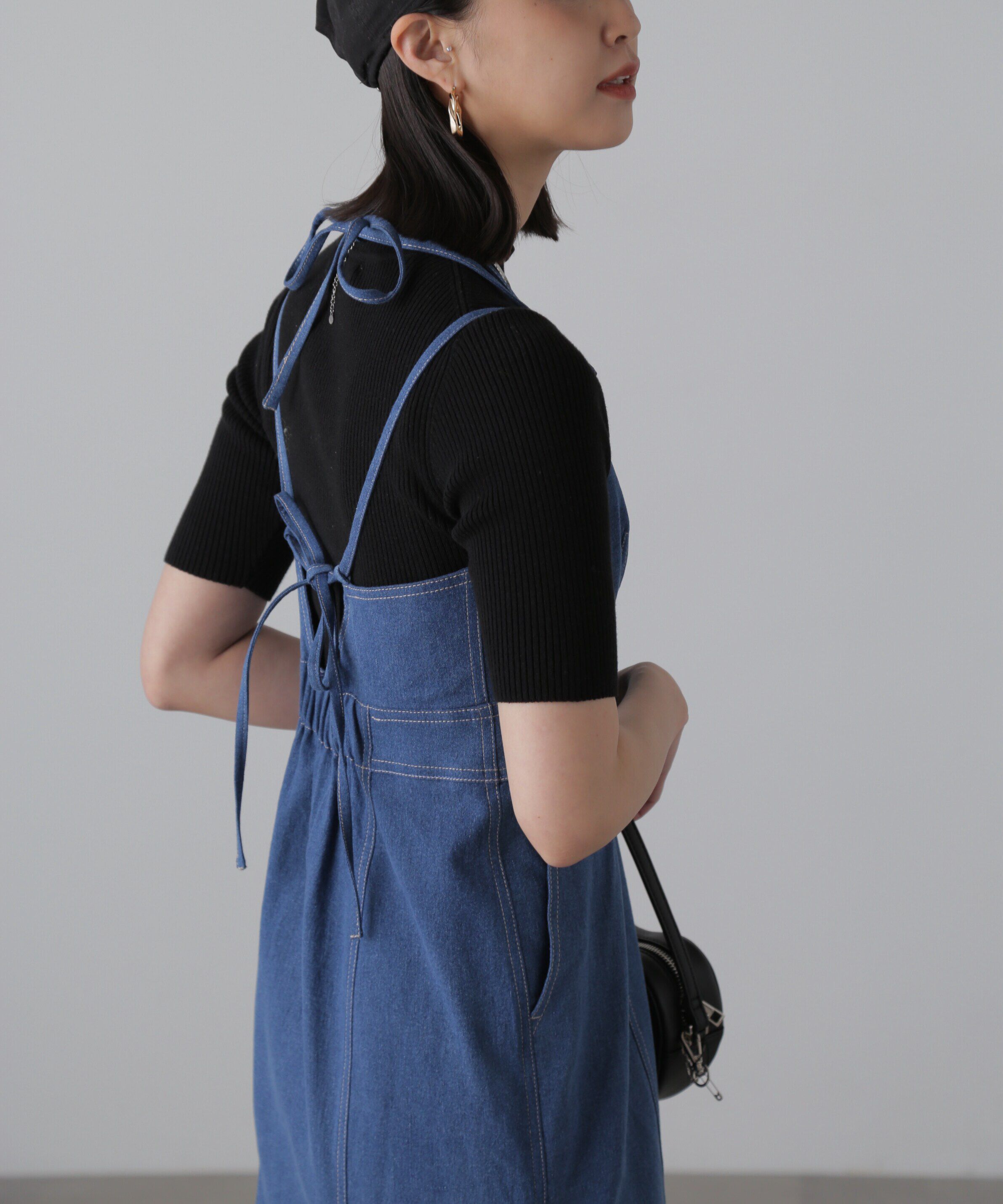  「ライトオンスデニムマーメイドキャミワンピース」|ワンピース|