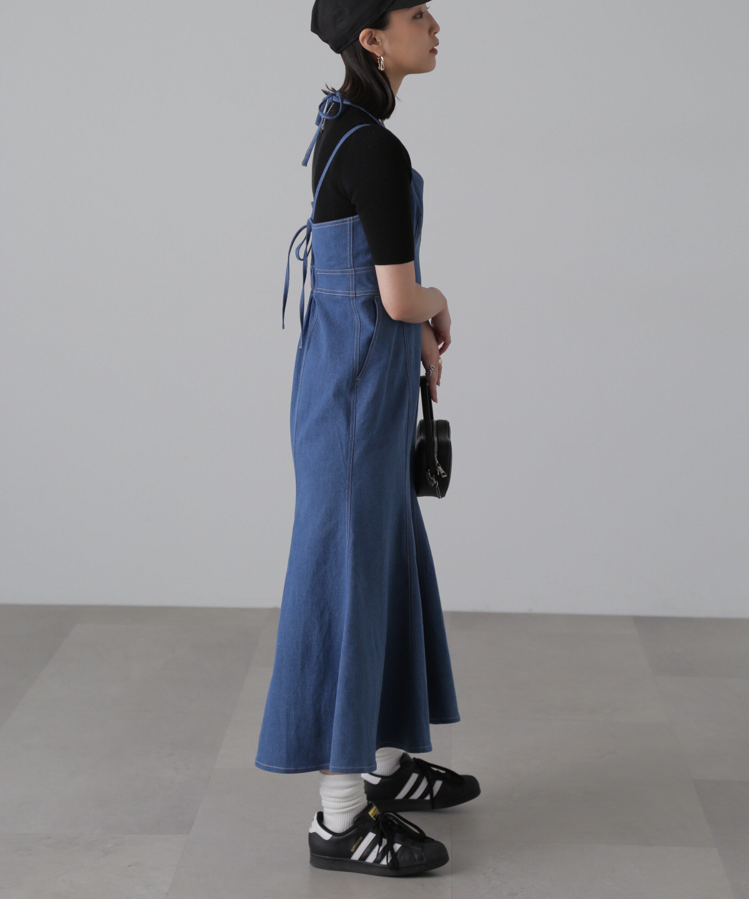  「ライトオンスデニムマーメイドキャミワンピース」|ワンピース|