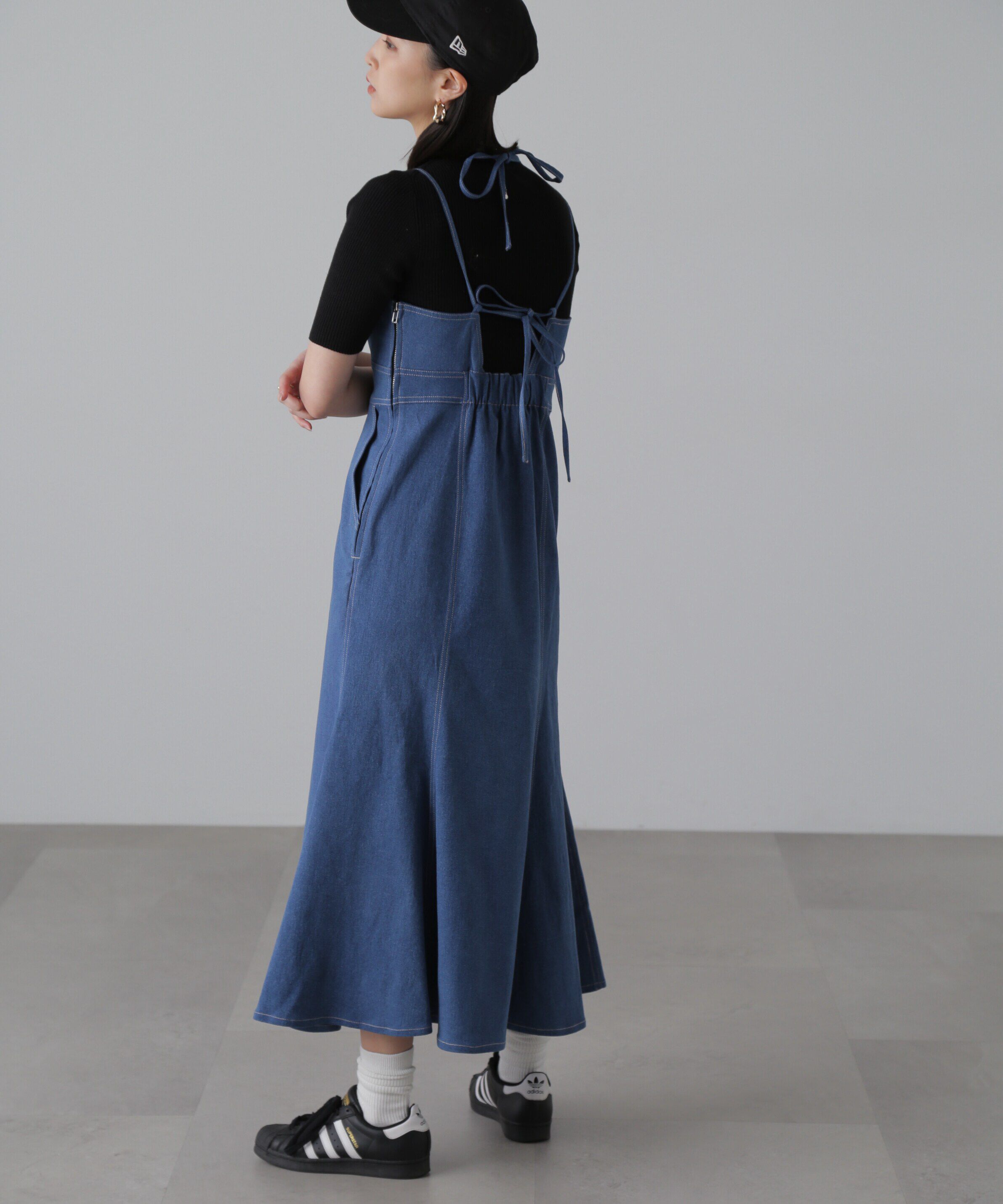  「ライトオンスデニムマーメイドキャミワンピース」|ワンピース|