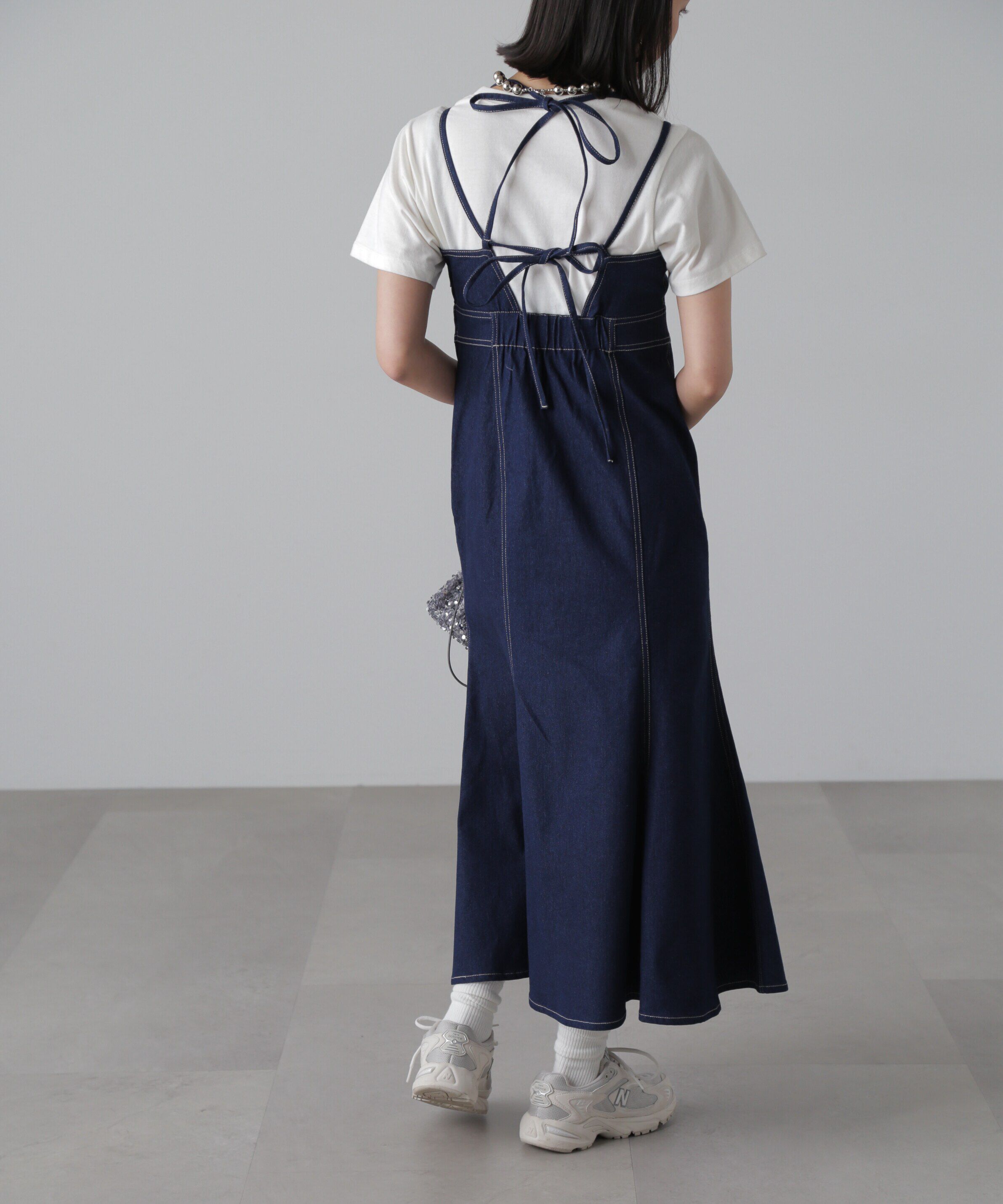  「ライトオンスデニムマーメイドキャミワンピース」|ワンピース|