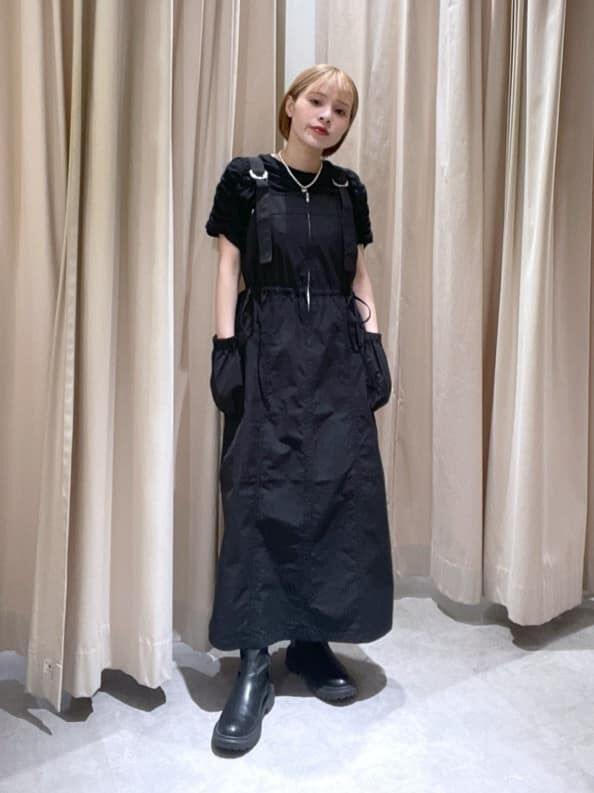  「フロントジップジャンパースカート」|ワンピース|