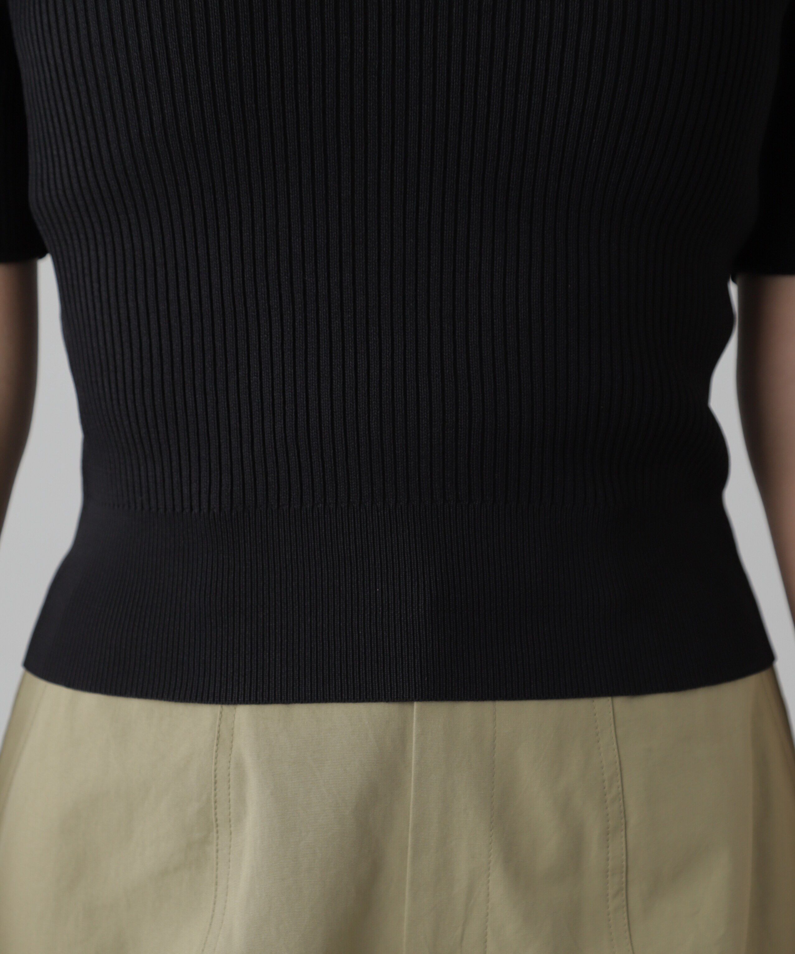  「コンパクトオフショルリブニット」|ニット・セーター|