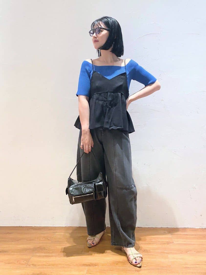  「コンパクトオフショルリブニット」|ニット・セーター|