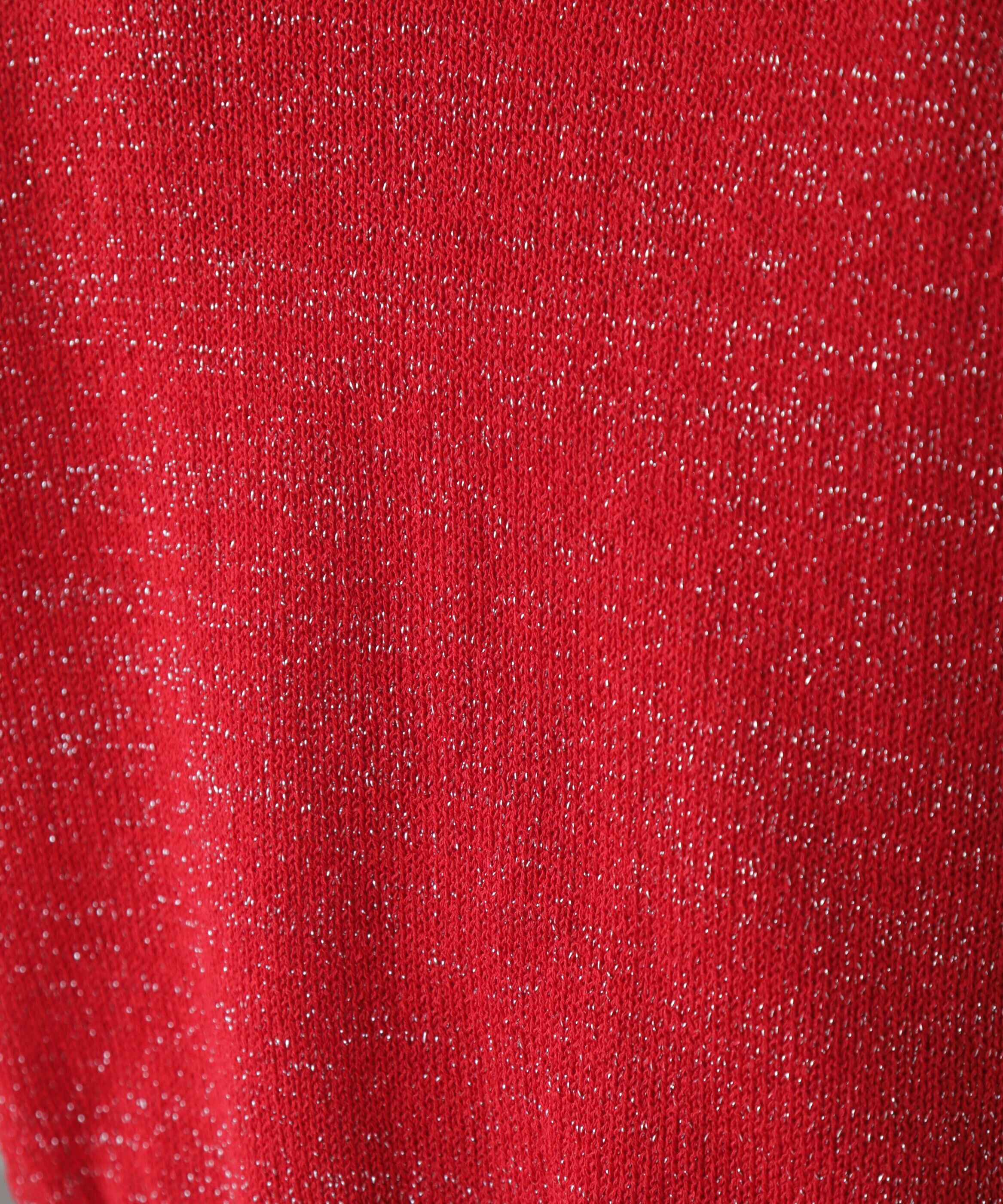  「ラメパフスリーブニットカーディガン」|ニット・セーター|