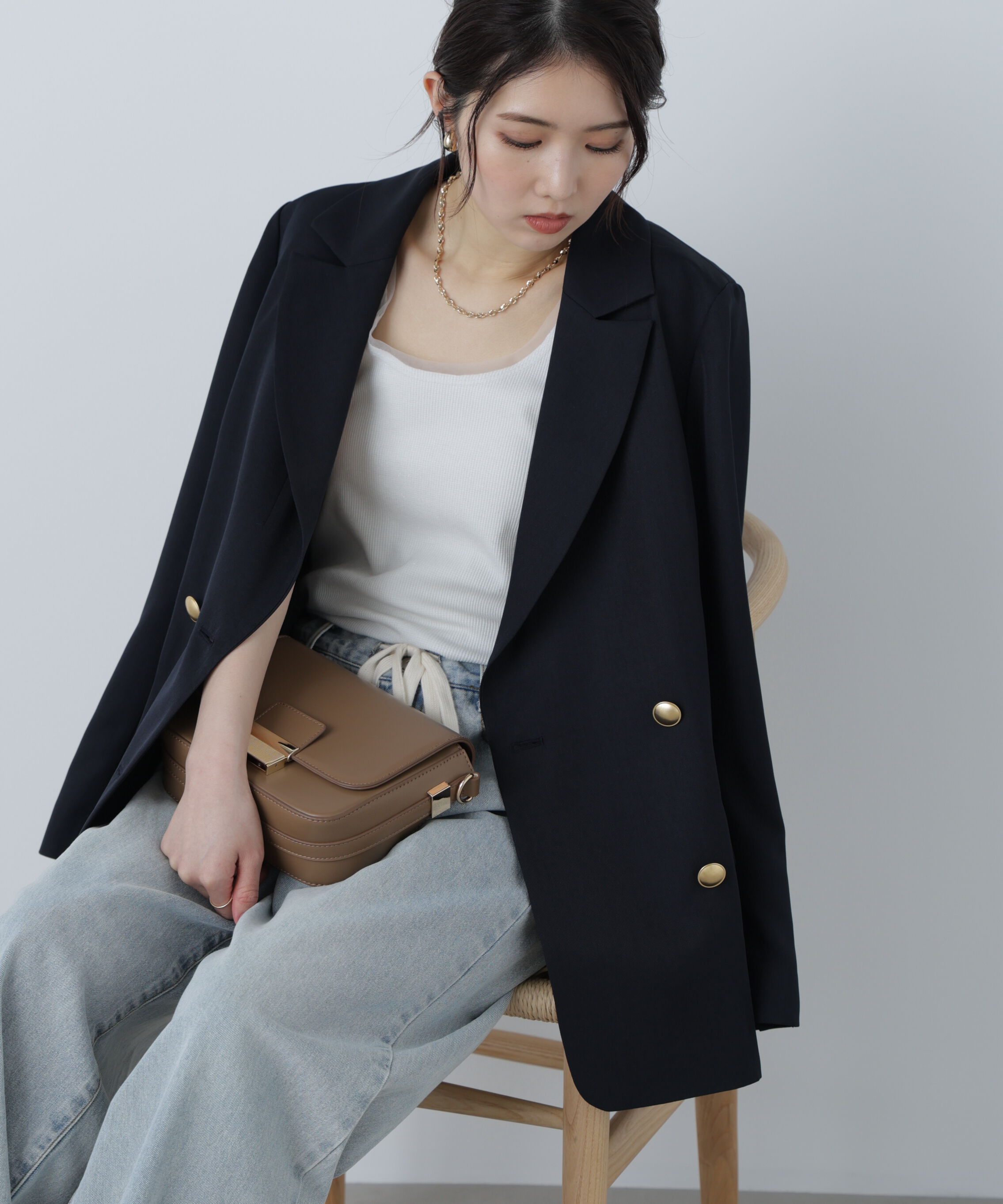  「金ボタンダブルブレストジャケット」|その他|