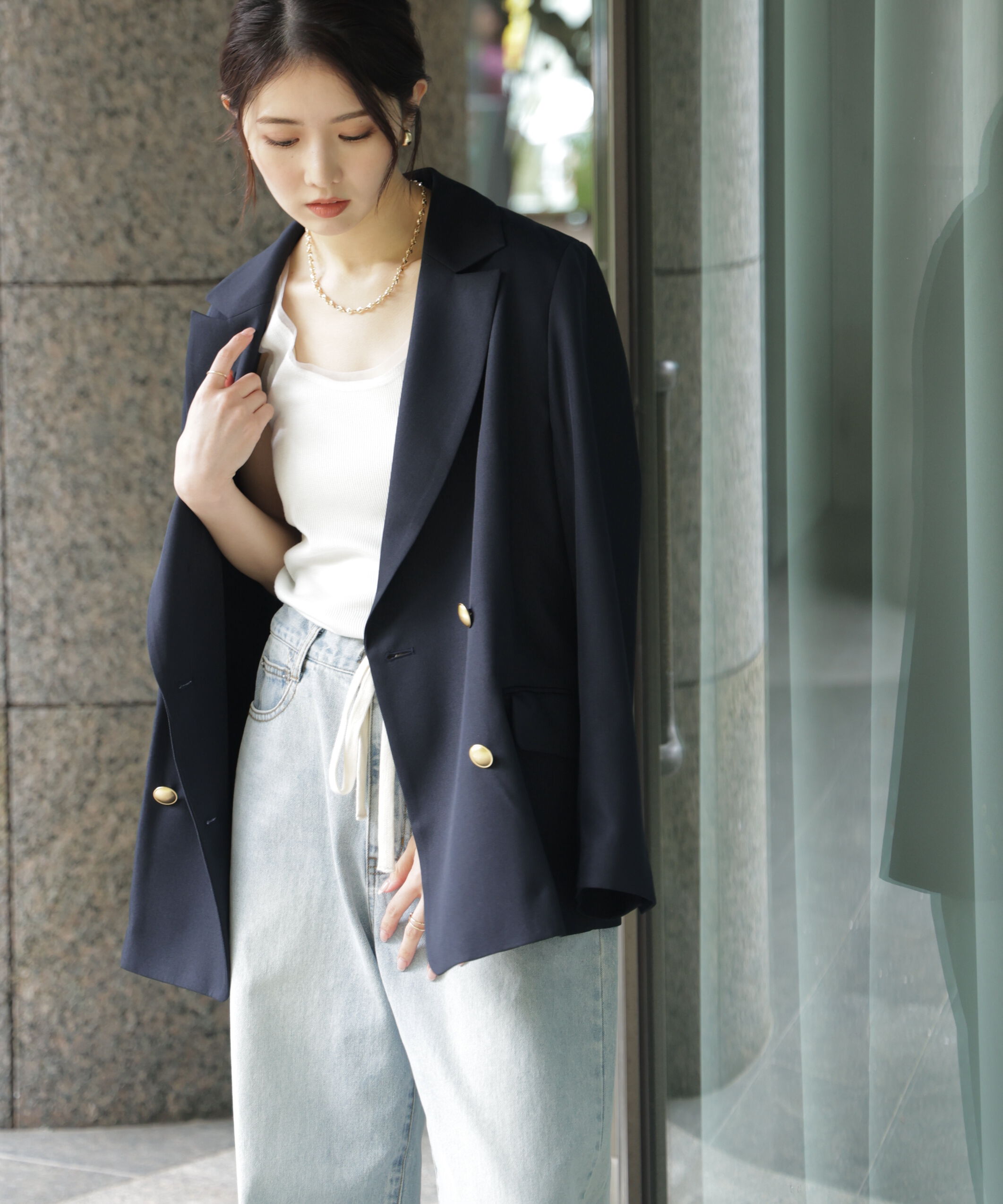  「金ボタンダブルブレストジャケット」|その他|