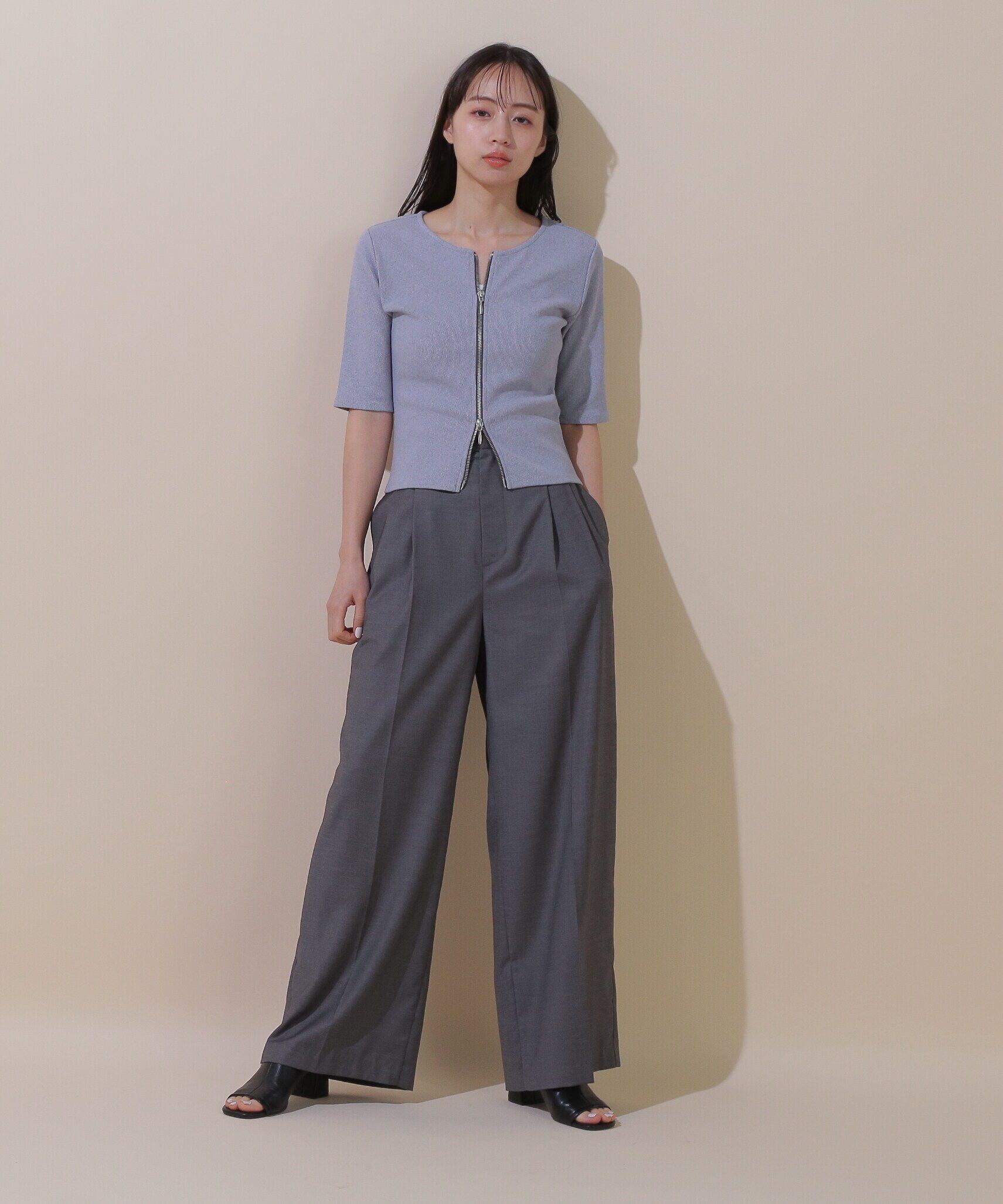  「ウエストロゴワイドパンツ」|その他|