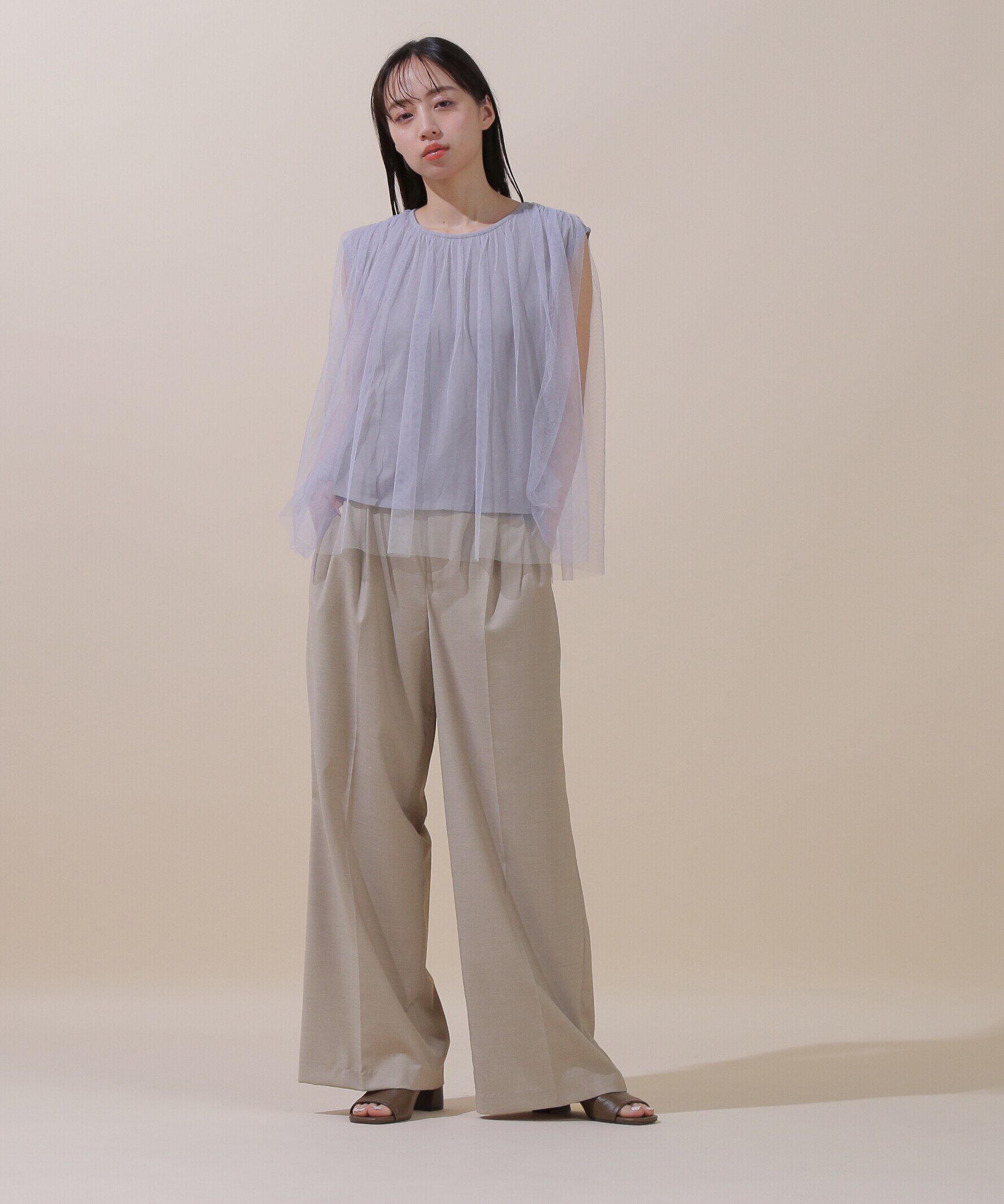  「ウエストロゴワイドパンツ」|その他|