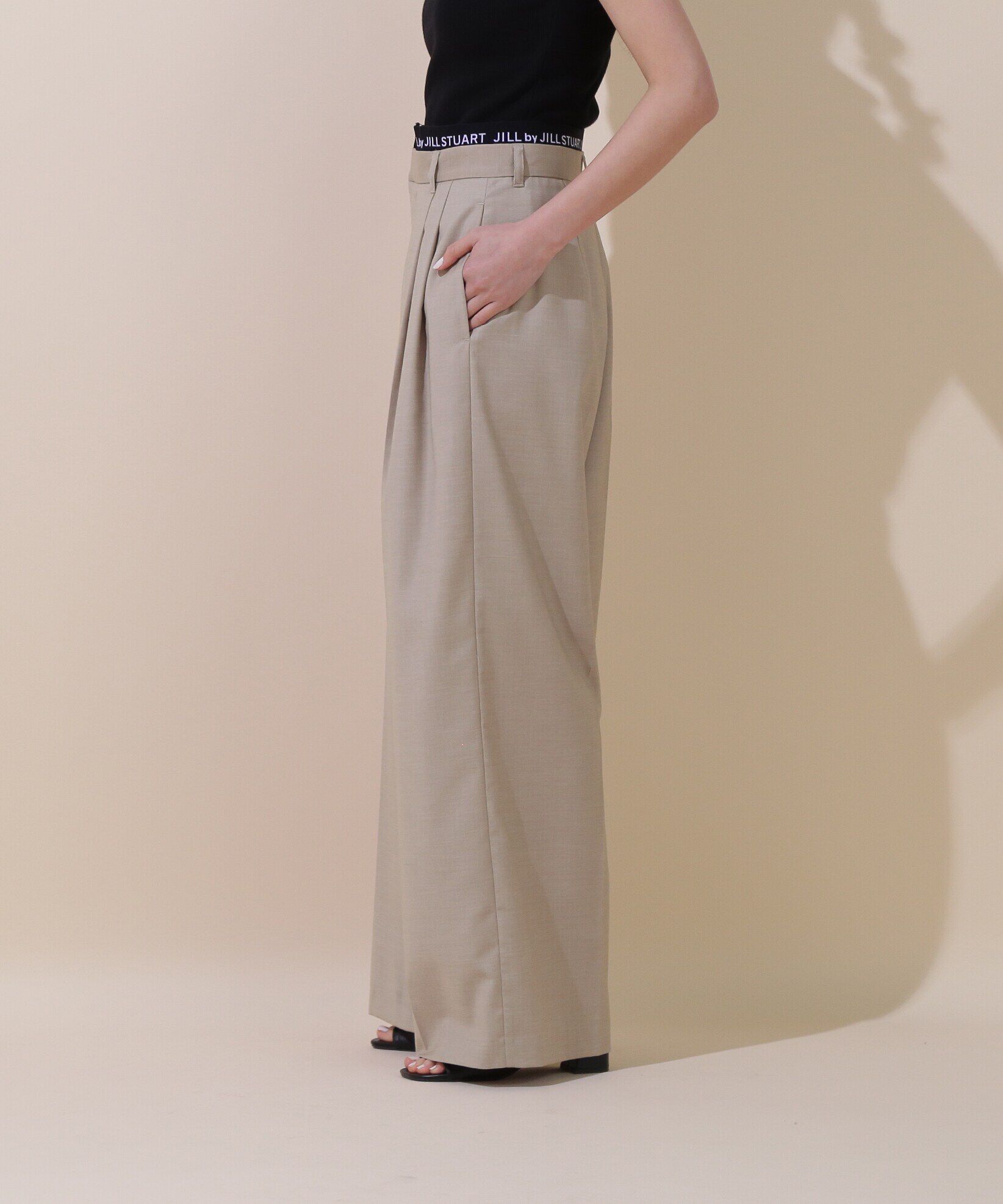  「ウエストロゴワイドパンツ」|その他|