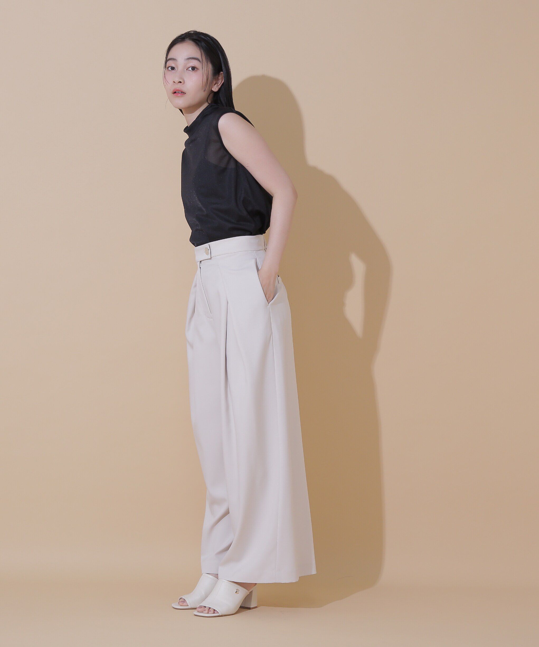  「◆シアーハイネックカットトップス」|Tシャツ・カットソー|