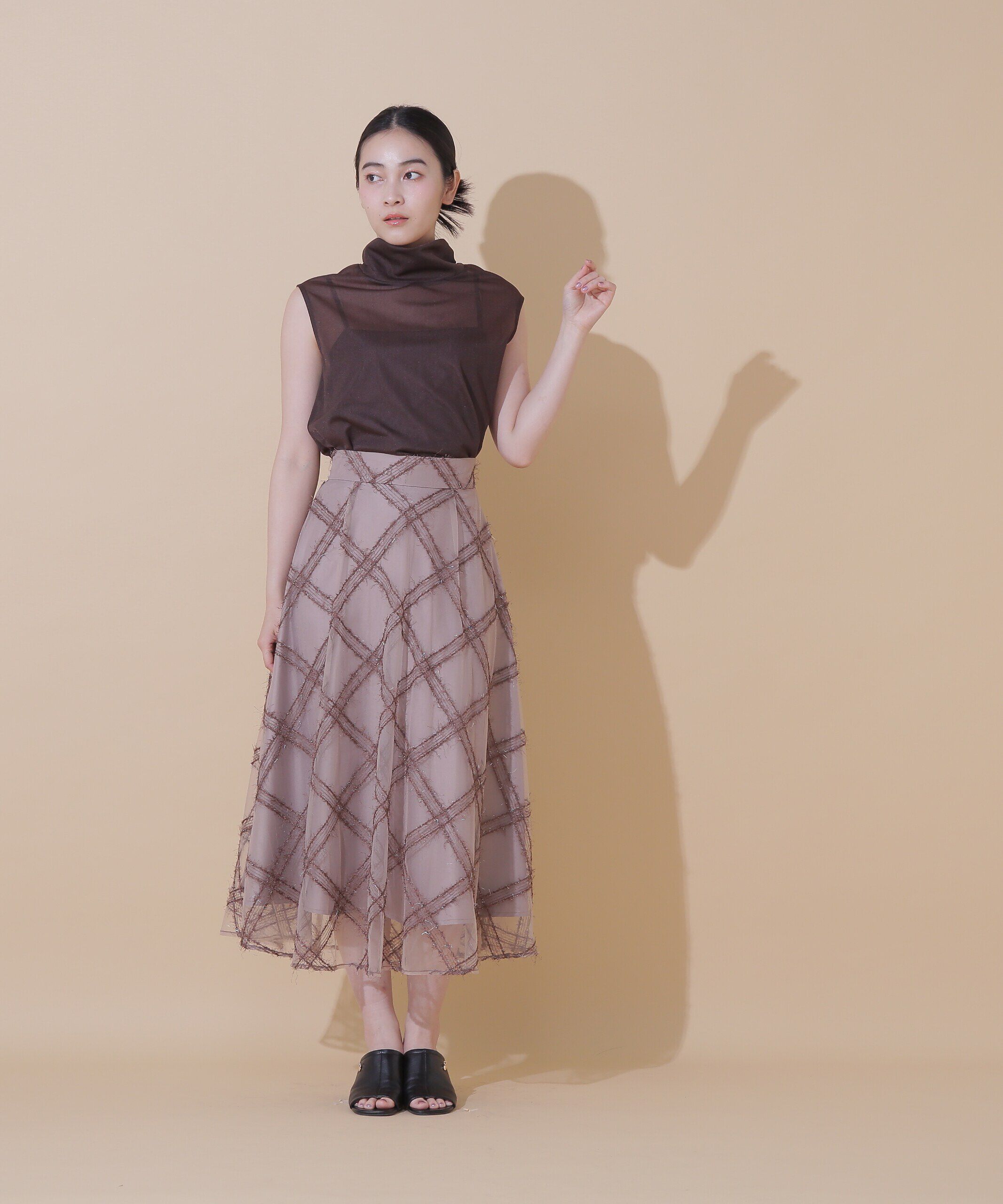  「◆シアーハイネックカットトップス」|Tシャツ・カットソー|