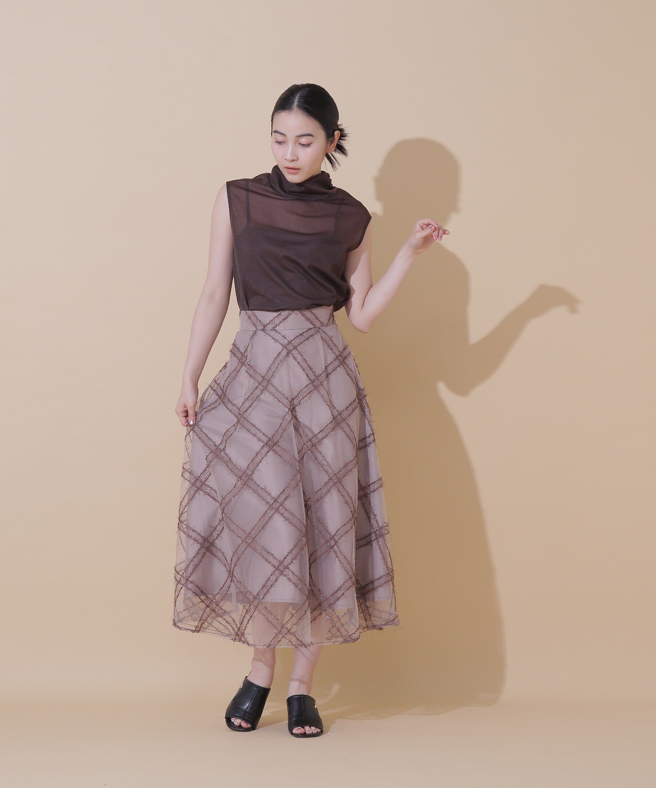  「◆シアーハイネックカットトップス」|Tシャツ・カットソー|