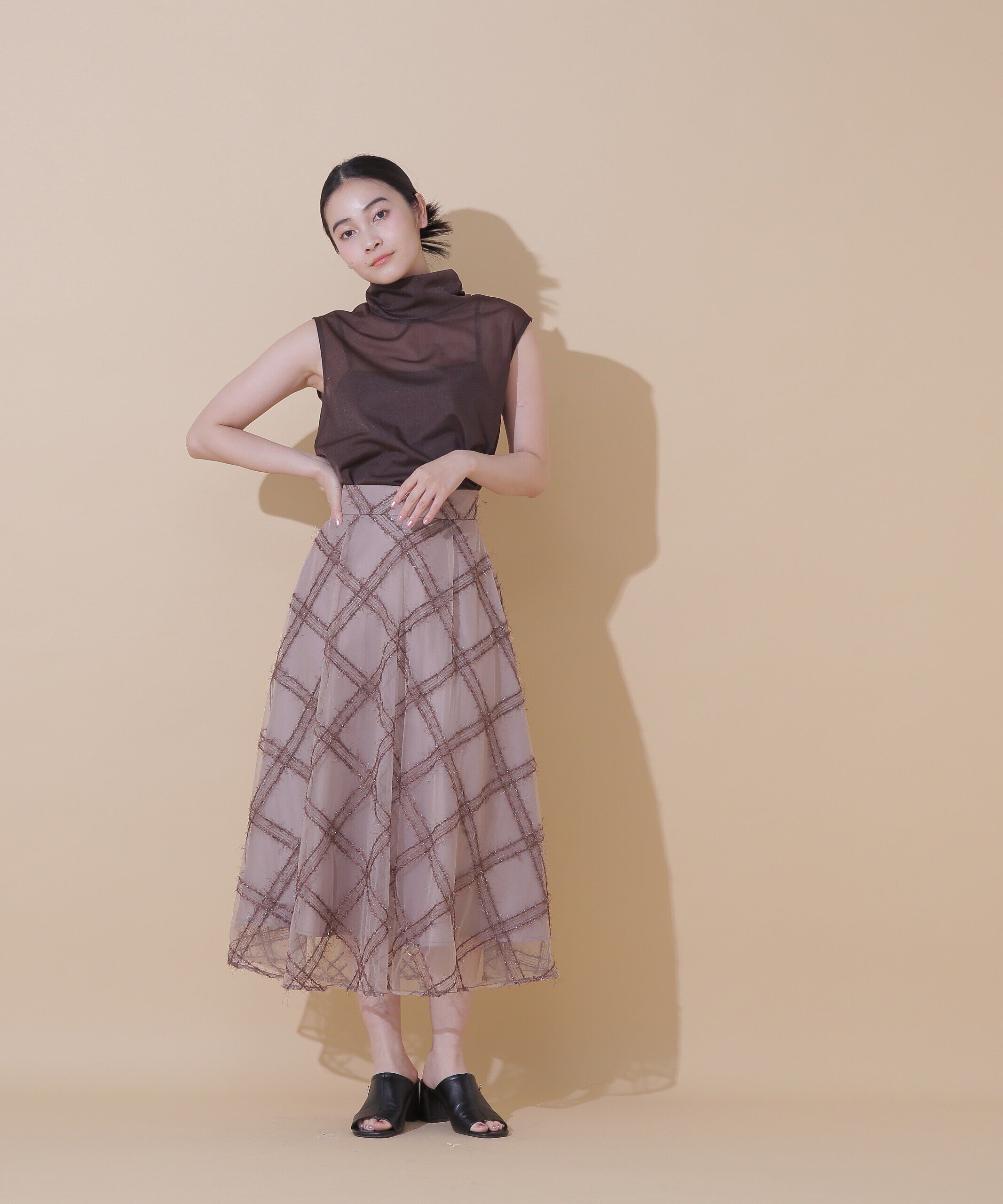  「◆シアーハイネックカットトップス」|Tシャツ・カットソー|