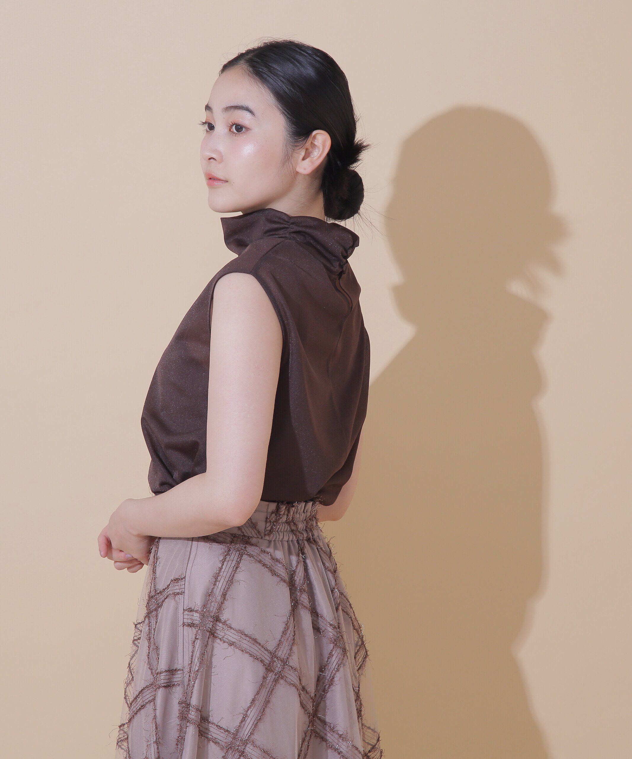  「◆シアーハイネックカットトップス」|Tシャツ・カットソー|