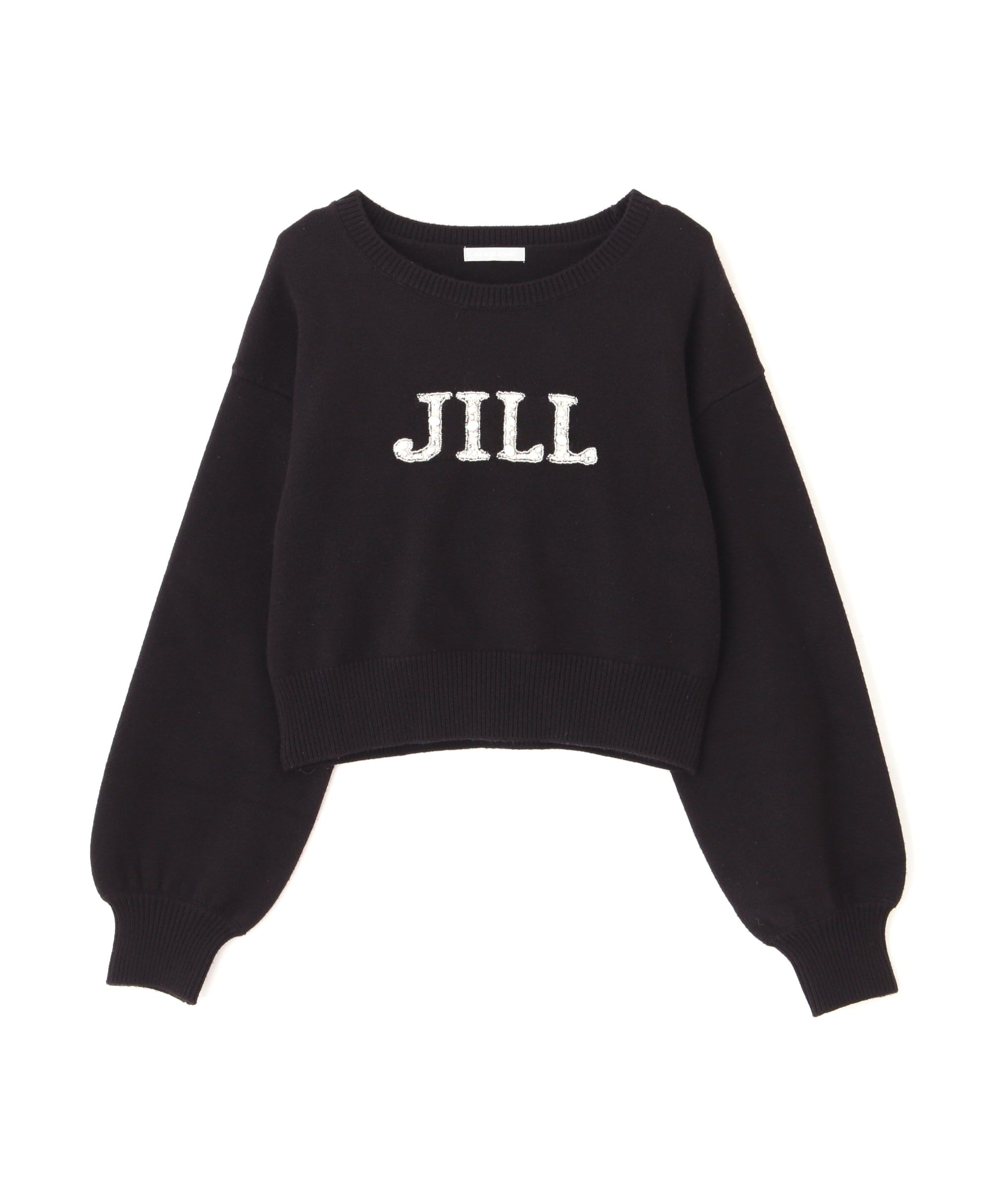  「クリスタルビジューロゴニット」|ニット・セーター|