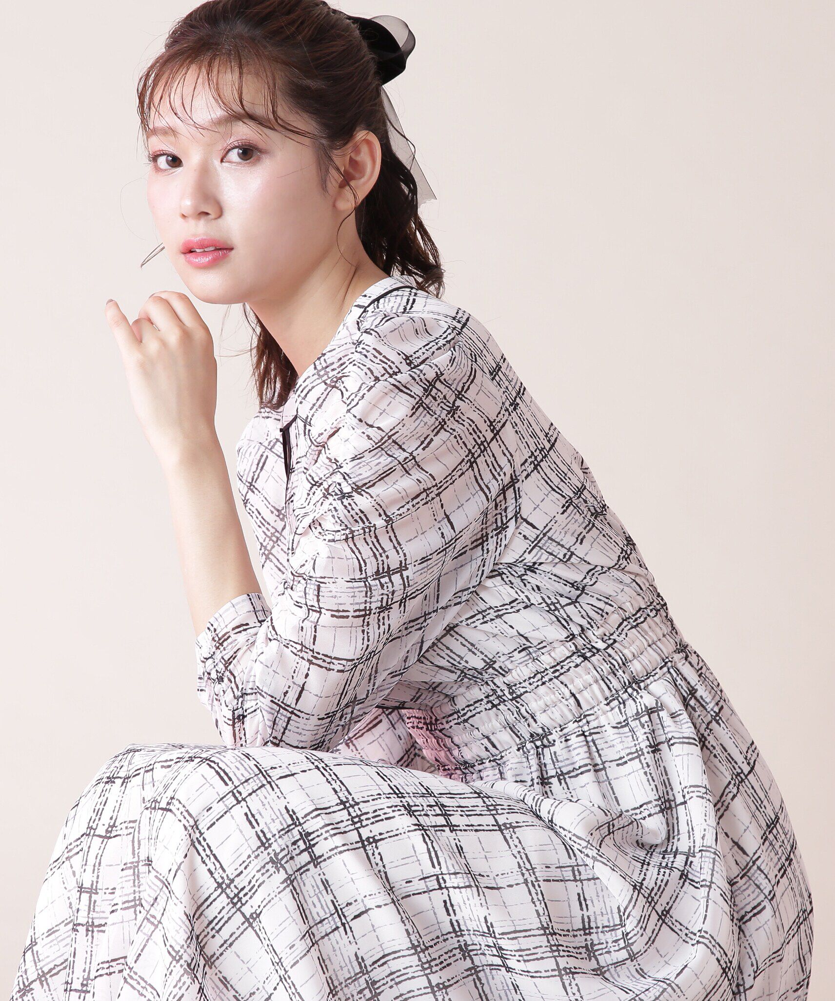  「オータムカラープリントワンピース」|ワンピース|