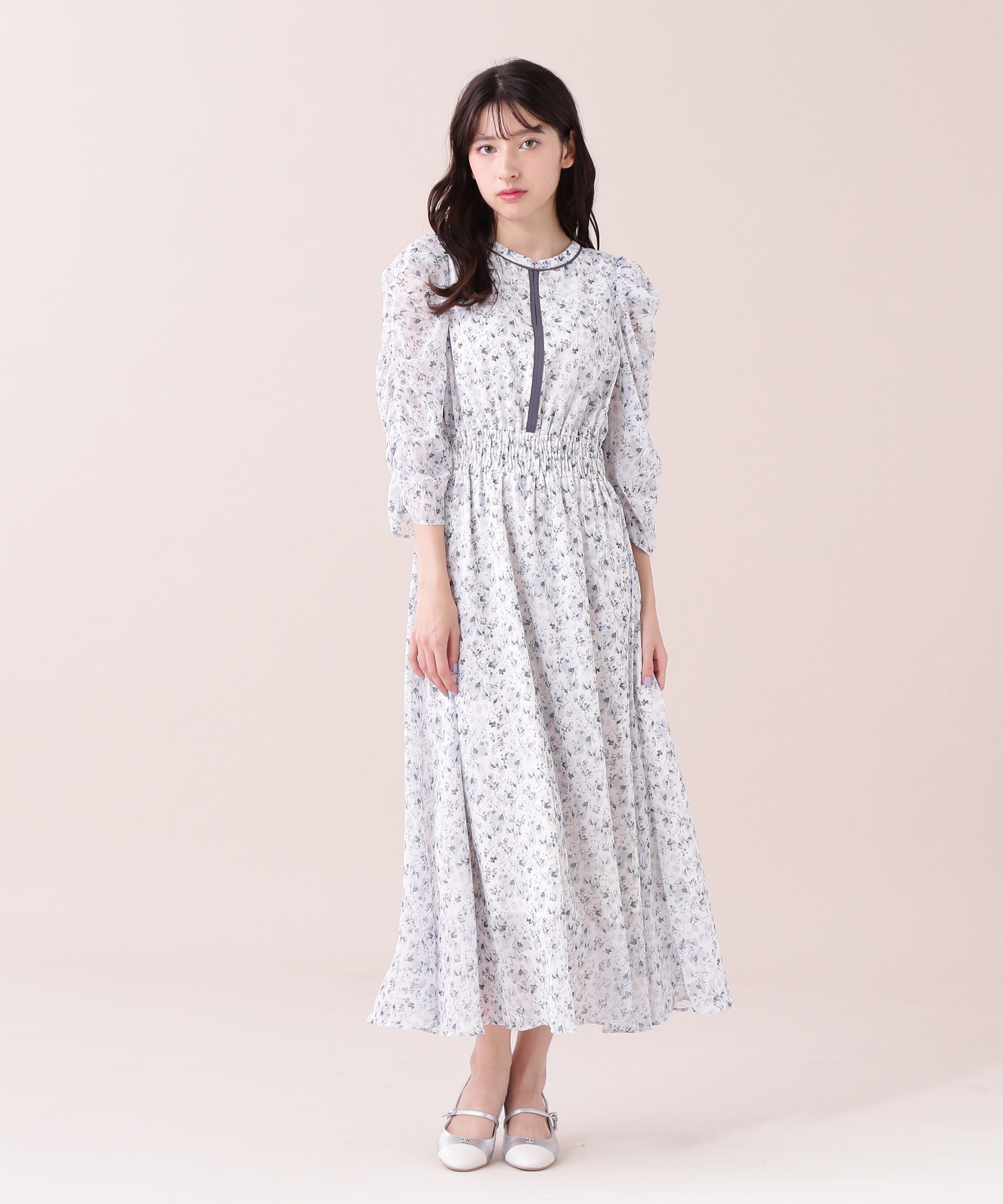  「オータムカラープリントワンピース」|ワンピース|