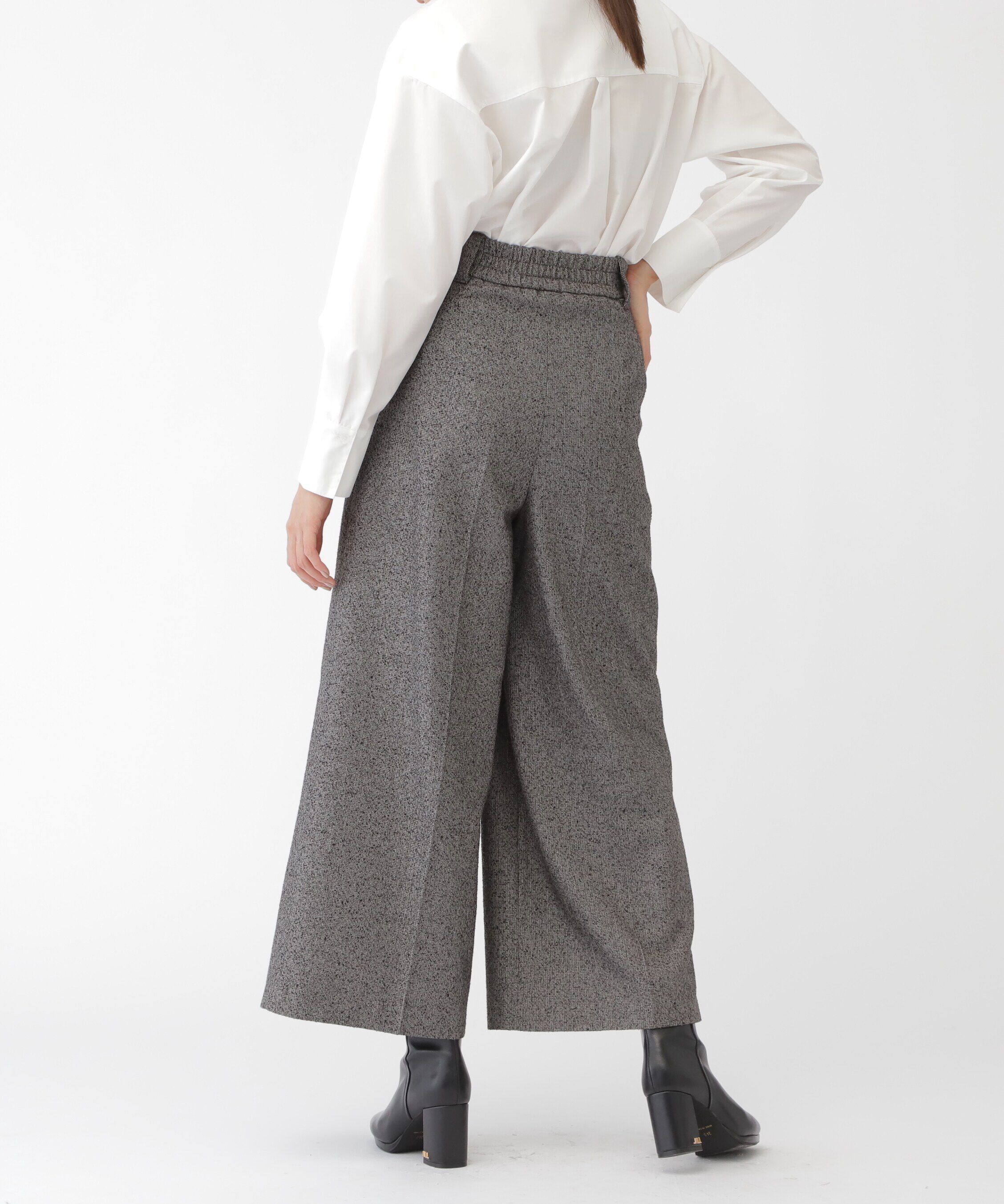  「ネップツイードセンタープレスタックパンツ」|その他|