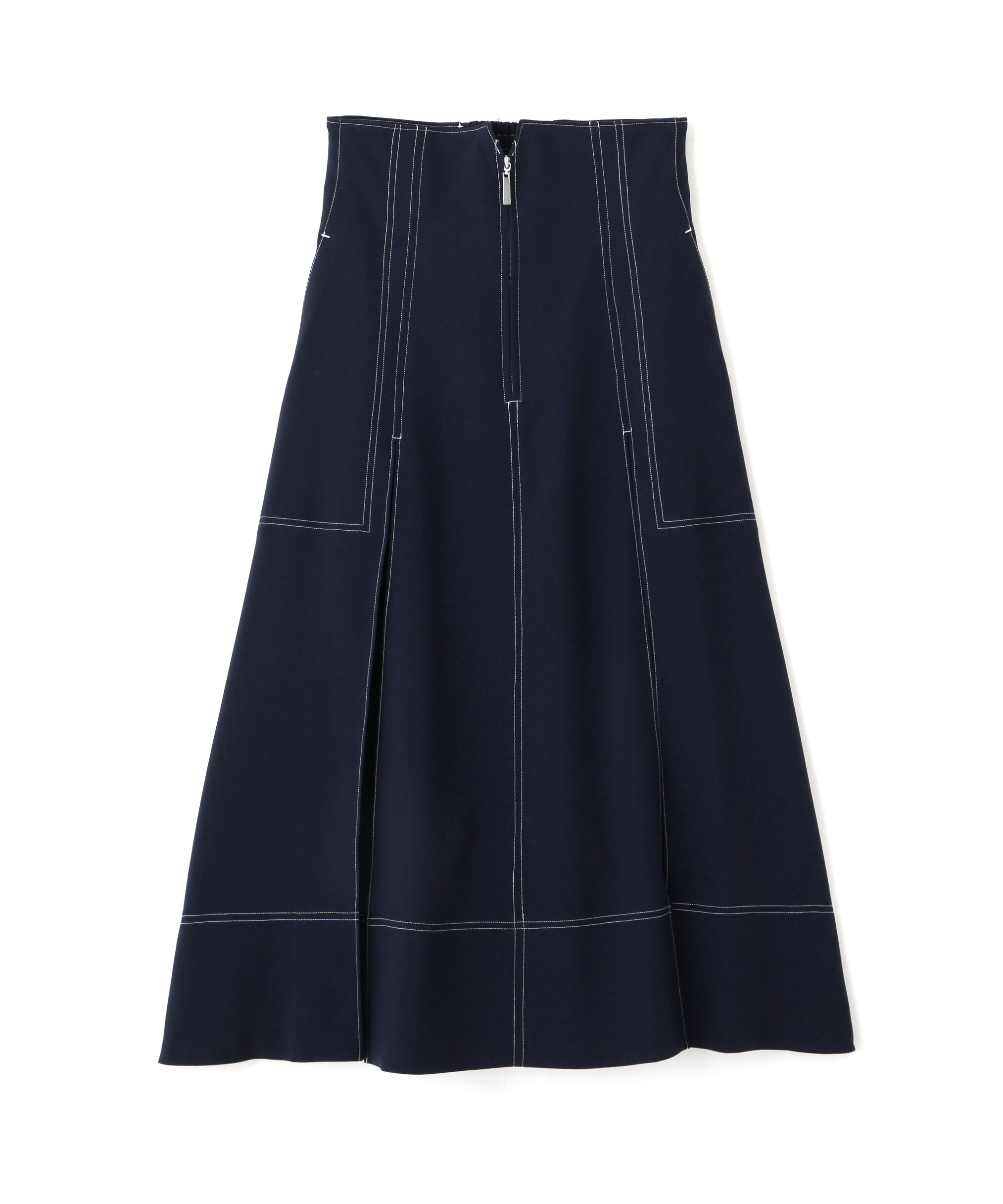  「フロントジップタックスカート」|スカート|